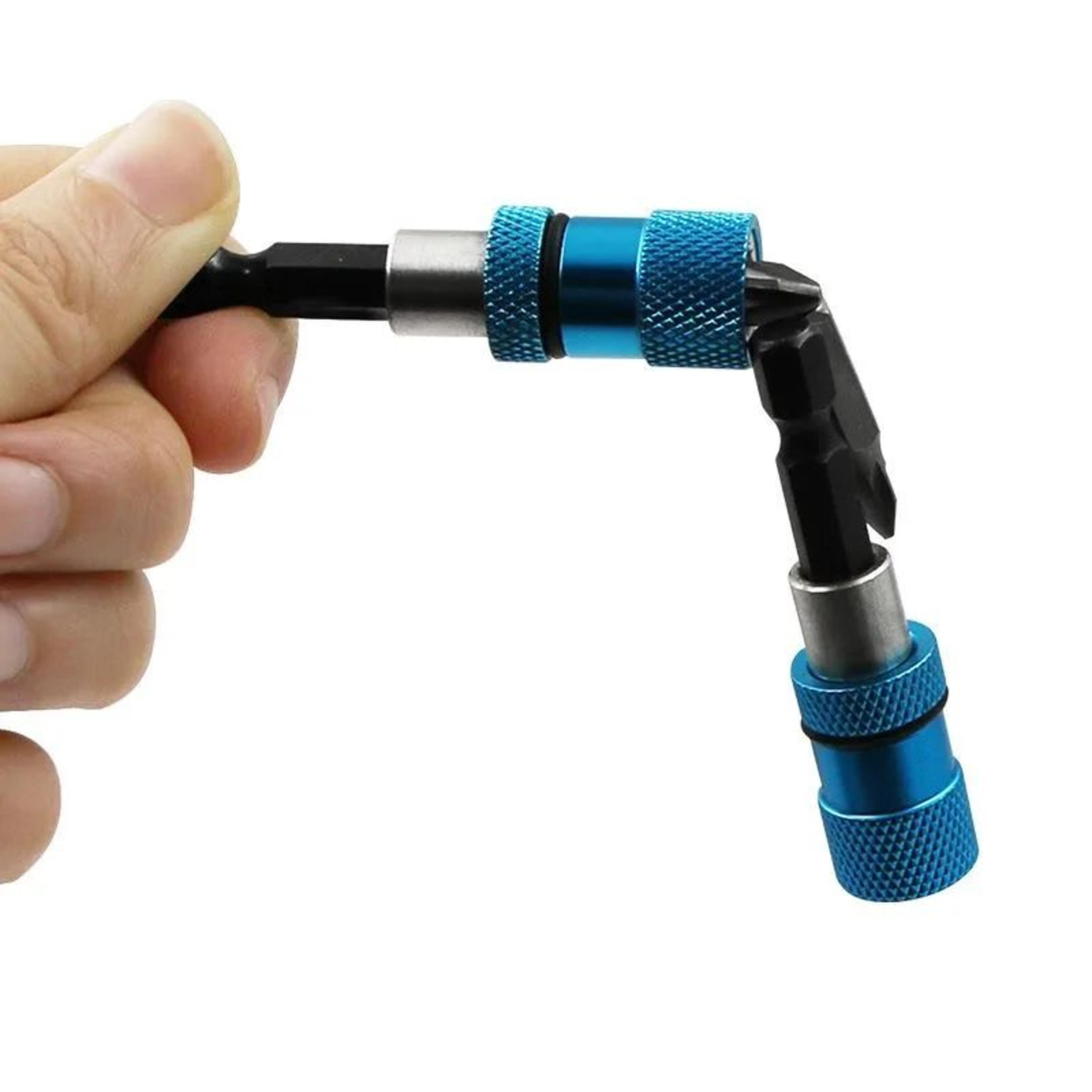 Adjustable Screw Depth Stop Drywall Magnetic Bit Holder  14 Hex Shank Screwdriver Extension 5