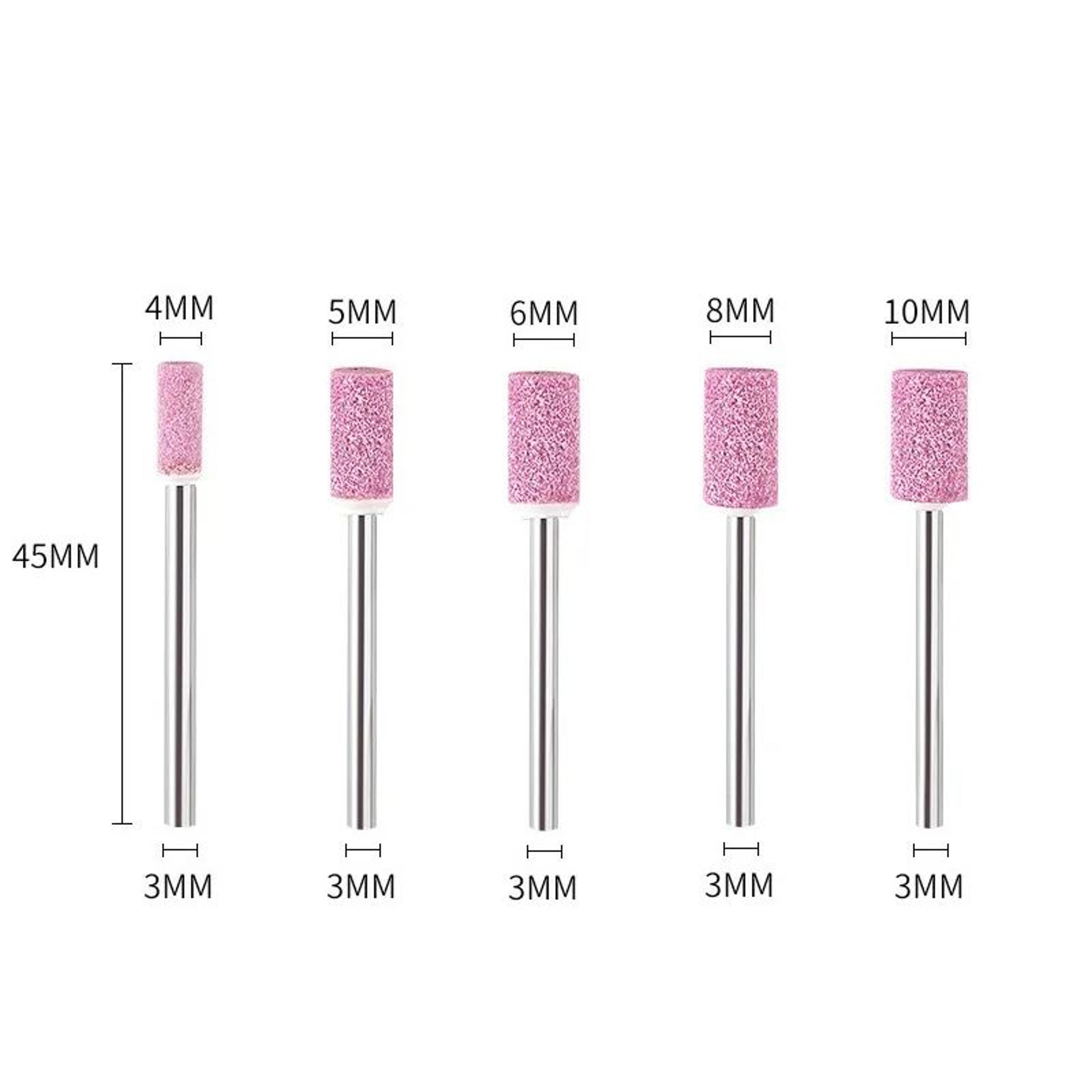 10Piece Mounted Grinding Stones Set  3mm Shank Polishing  Sanding Bits For Precision Finishing 1