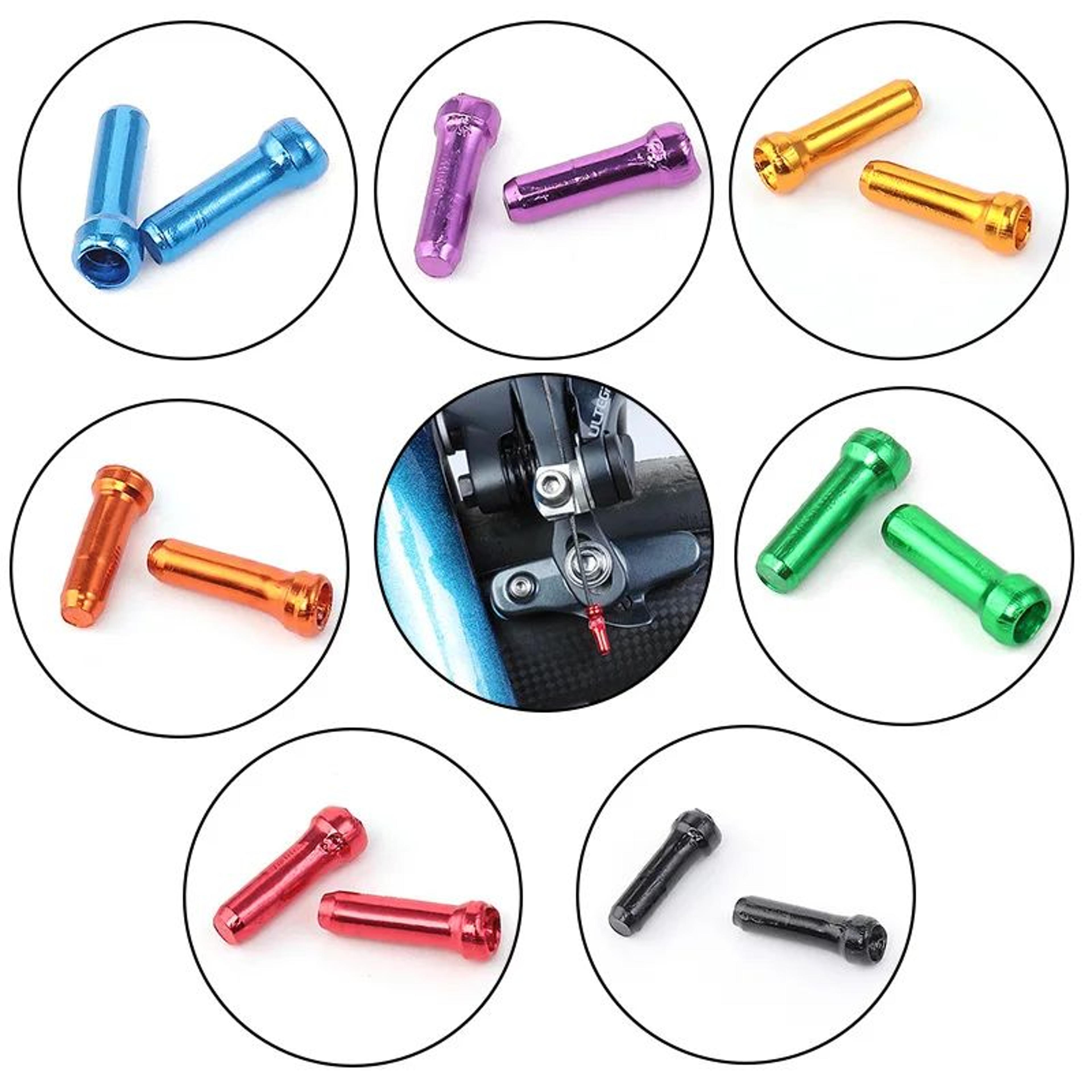 Bike Cable End Caps Set  50pcs Brake  Shifter Cable Tips For Bicycles 2