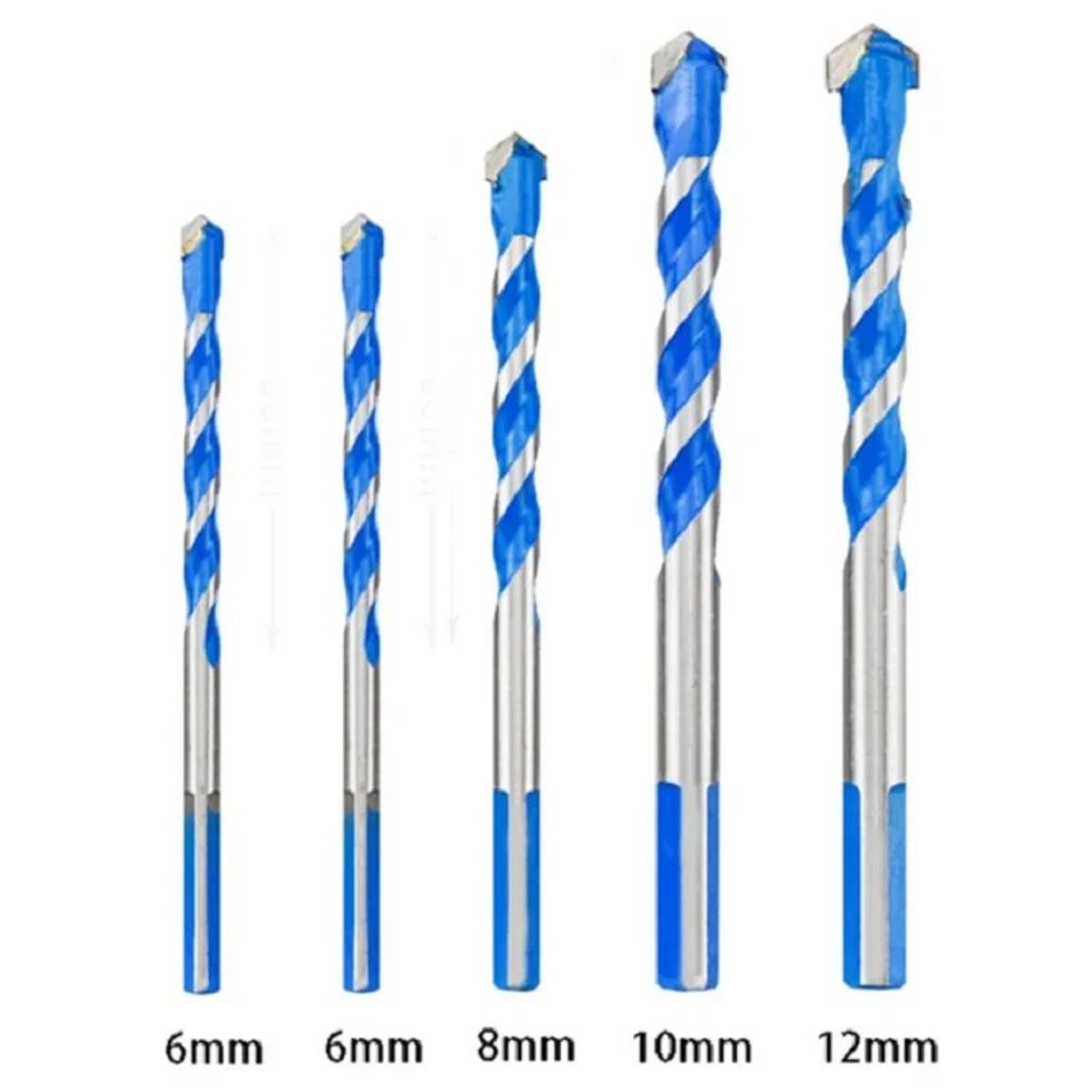 Diamond Triangle Drill Bit Set 312mm  MultiMaterial Drill Bits For Tile Glass  Concrete 3