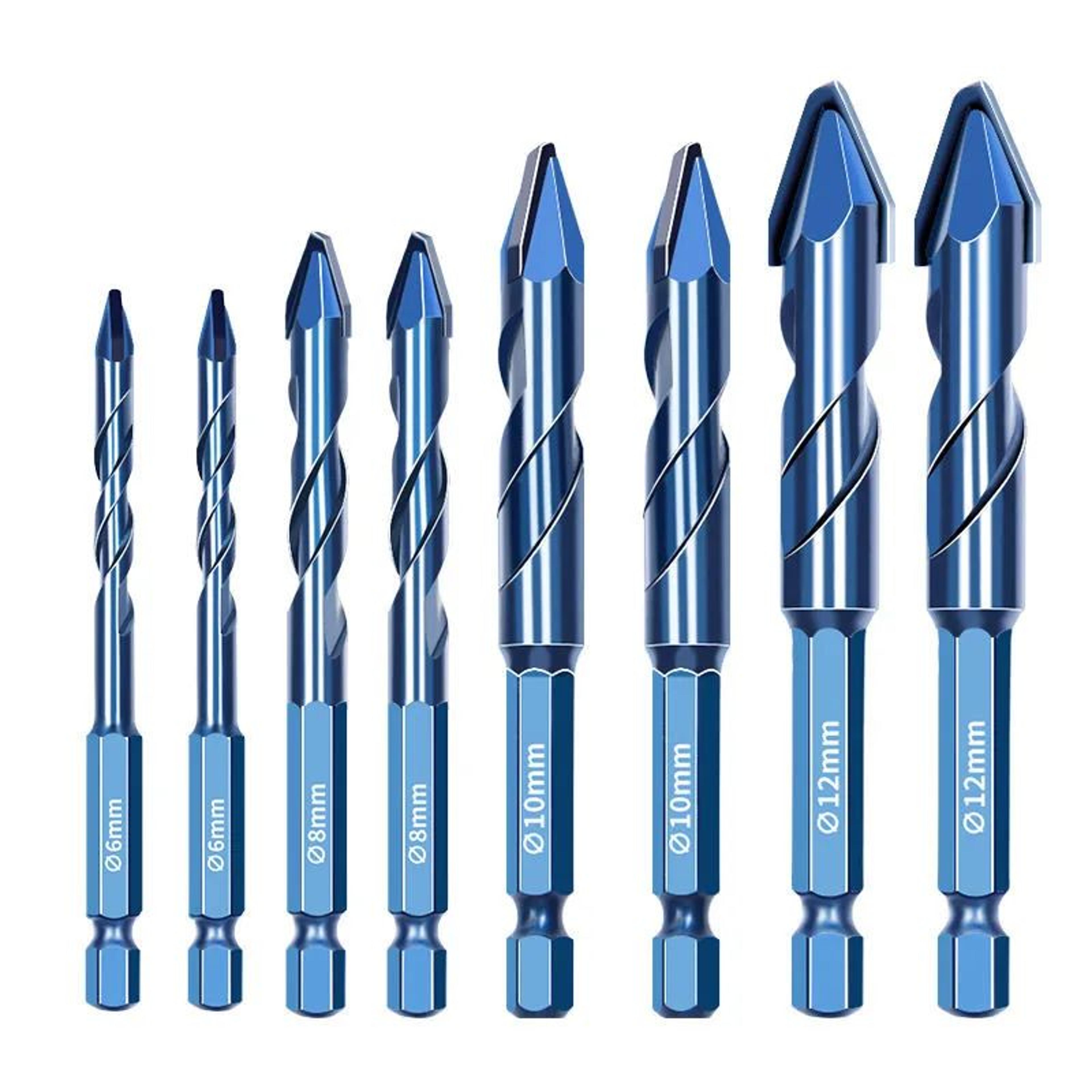 HighHardness Triangle Drill Bit Set  Precision Glass Ceramic  Concrete Drilling 0