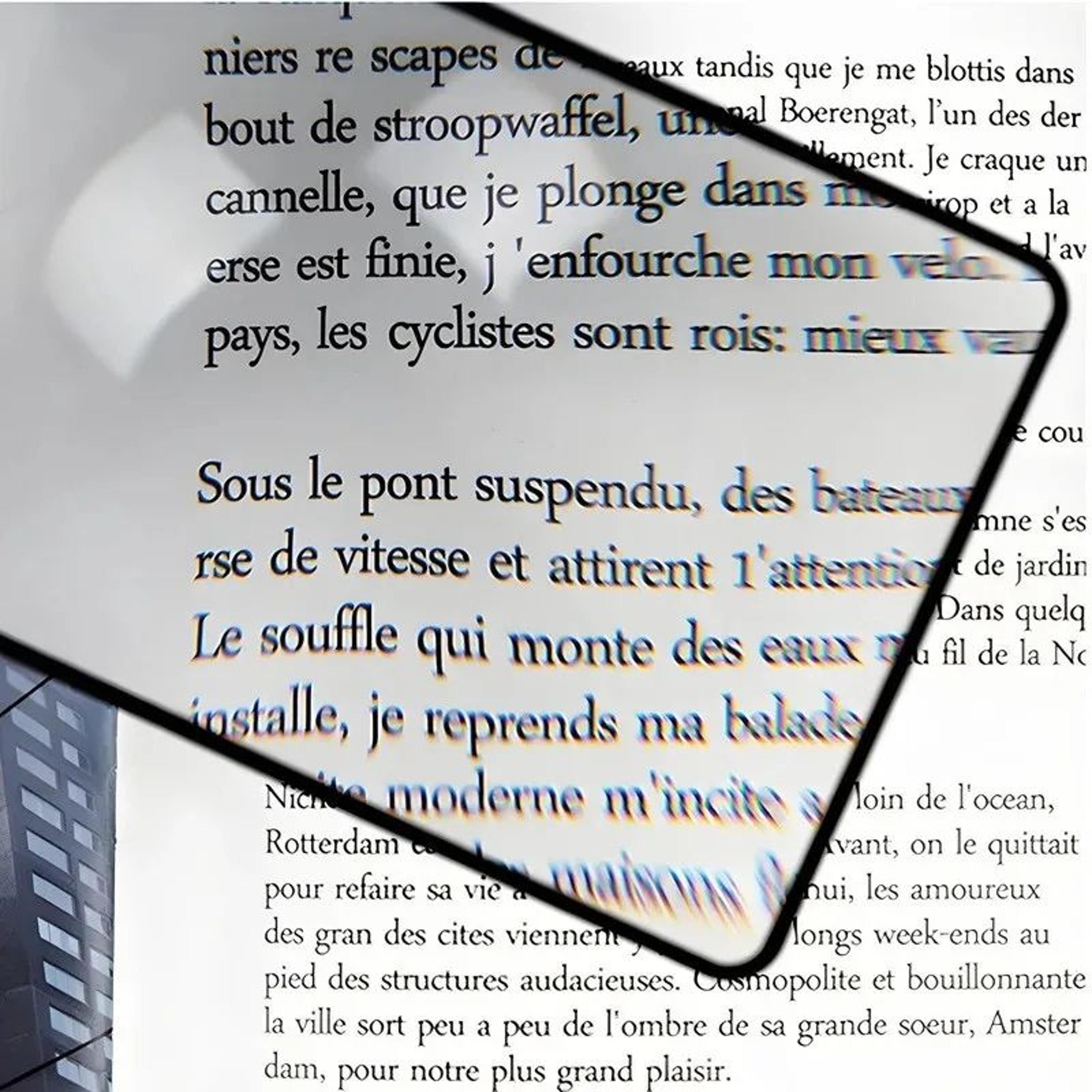 FullPage Reading Magnifier  Large Sheet Magnifying Glass For Books  Documents 2