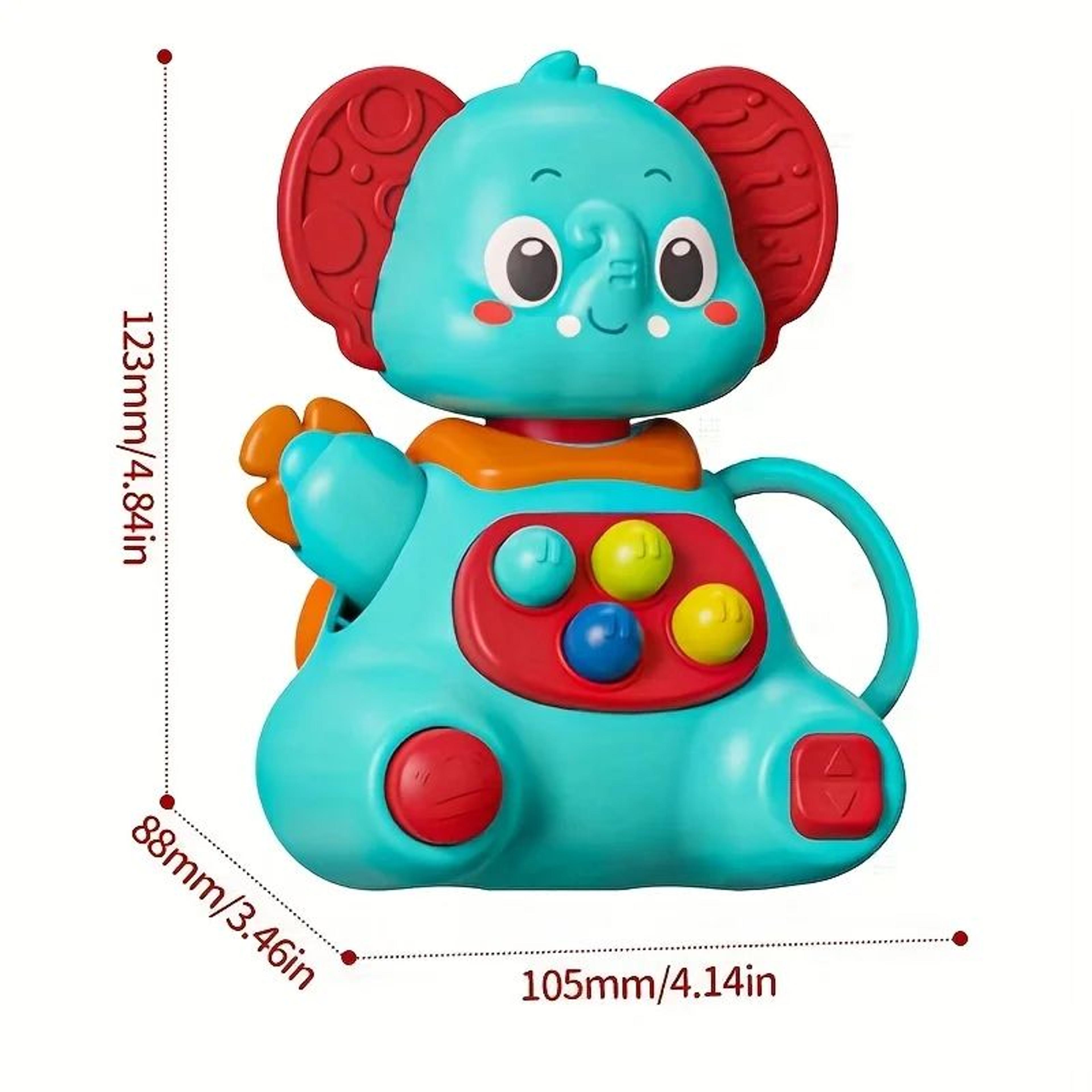 Blue Elephant Suction Spinner Toy  360 Rotating Baby Sensory  Bath Toy 7