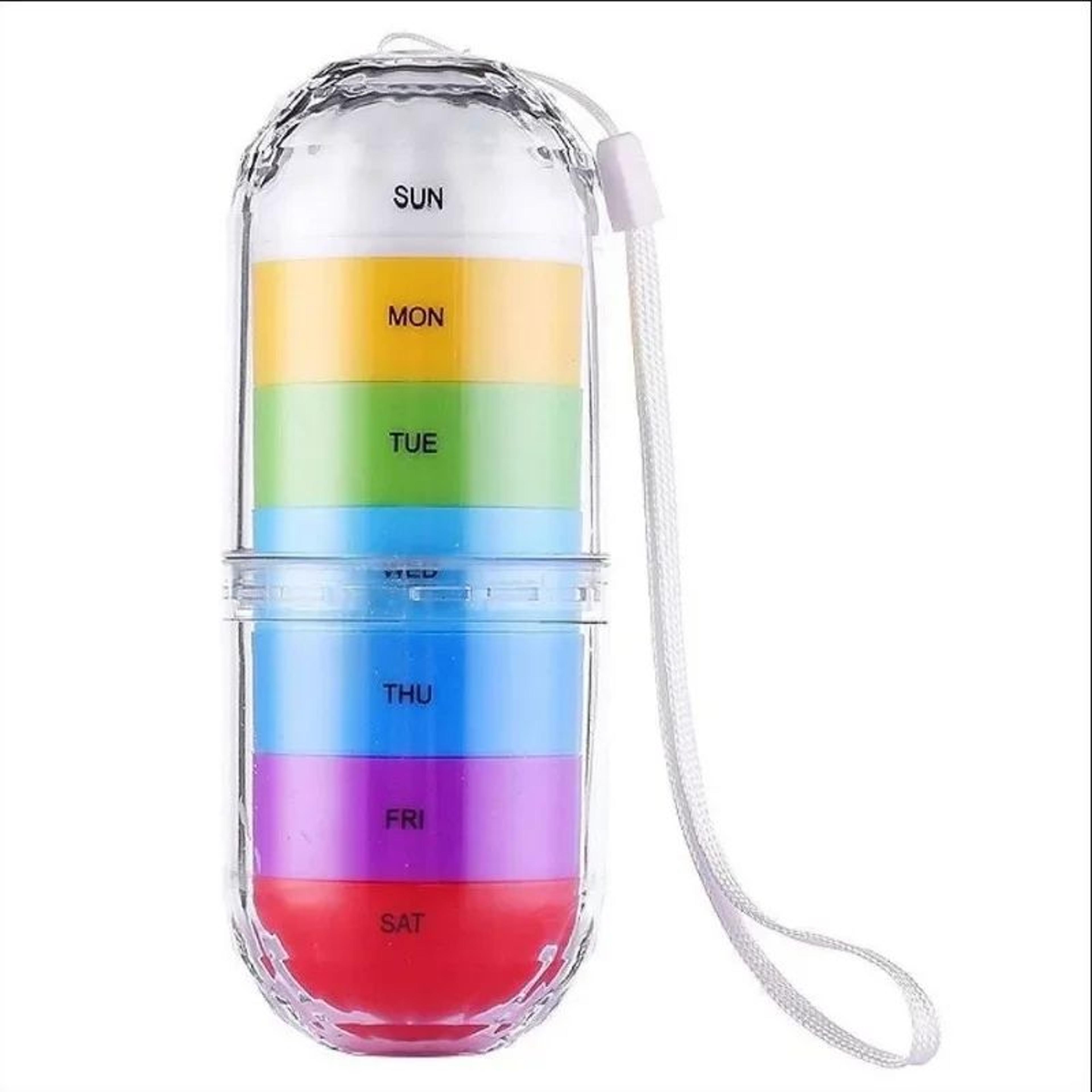 Weekly Waterproof Pill Organizer  Portable 7Day Travel Medicine Case With Secure Sealed Compartment 5