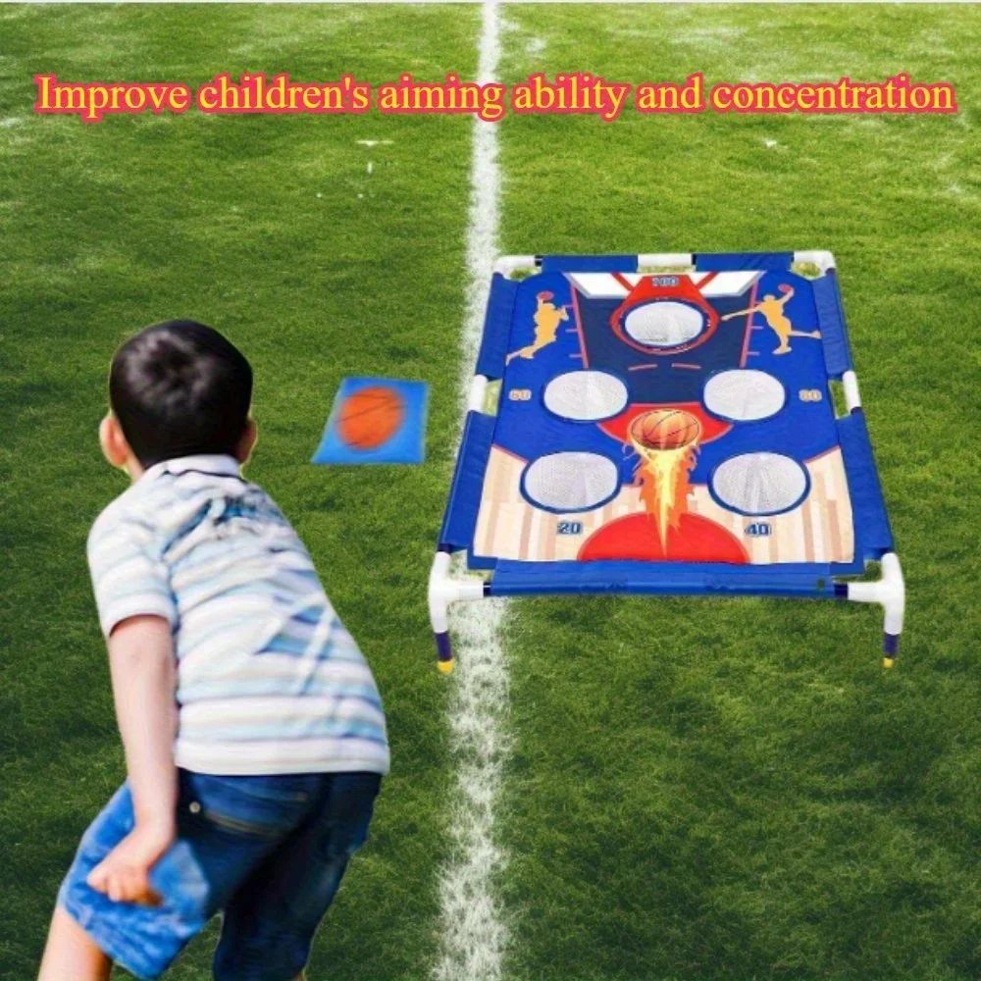 Portable Sandbag Throwing Game Set  Outdoor Bean Bag Toss Game For Kids And Adults 2