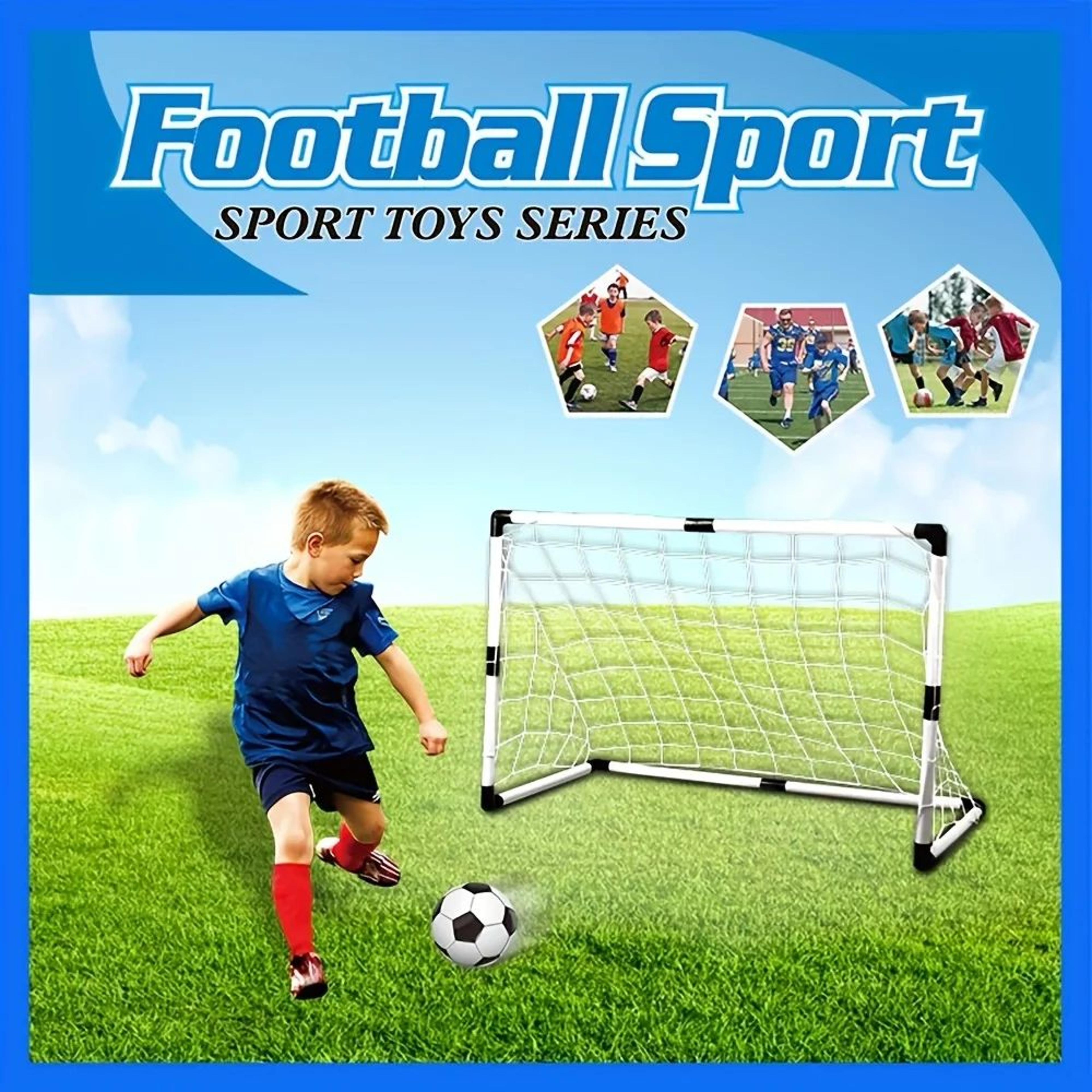 Portable Adjustable Soccer Goal Net  Detachable Football Training Goal For Kids  Home Play 0