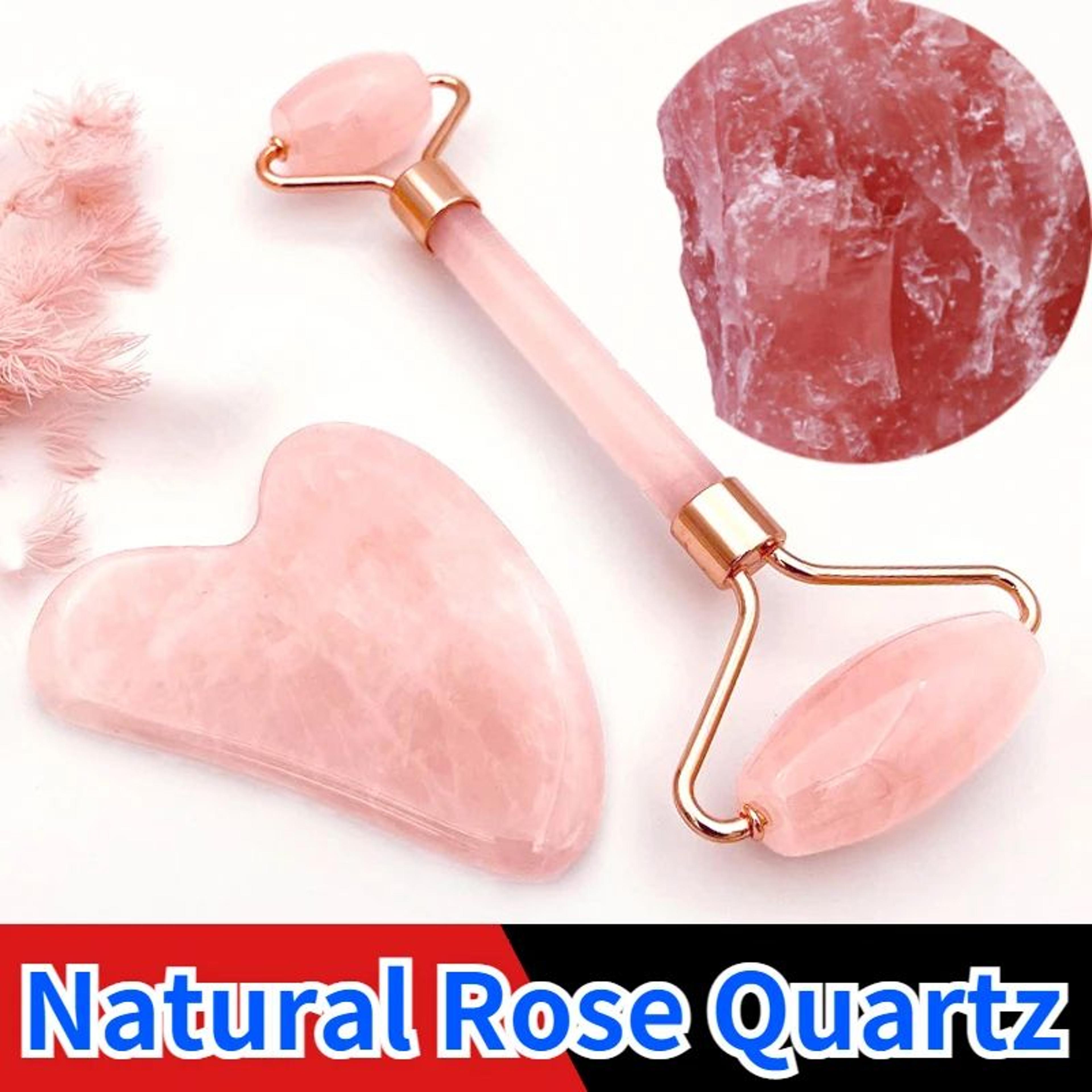 Natural Rose Jade Gua Sha Tool  Facial  Body Lifting Stone For Massage And Skin Care 1
