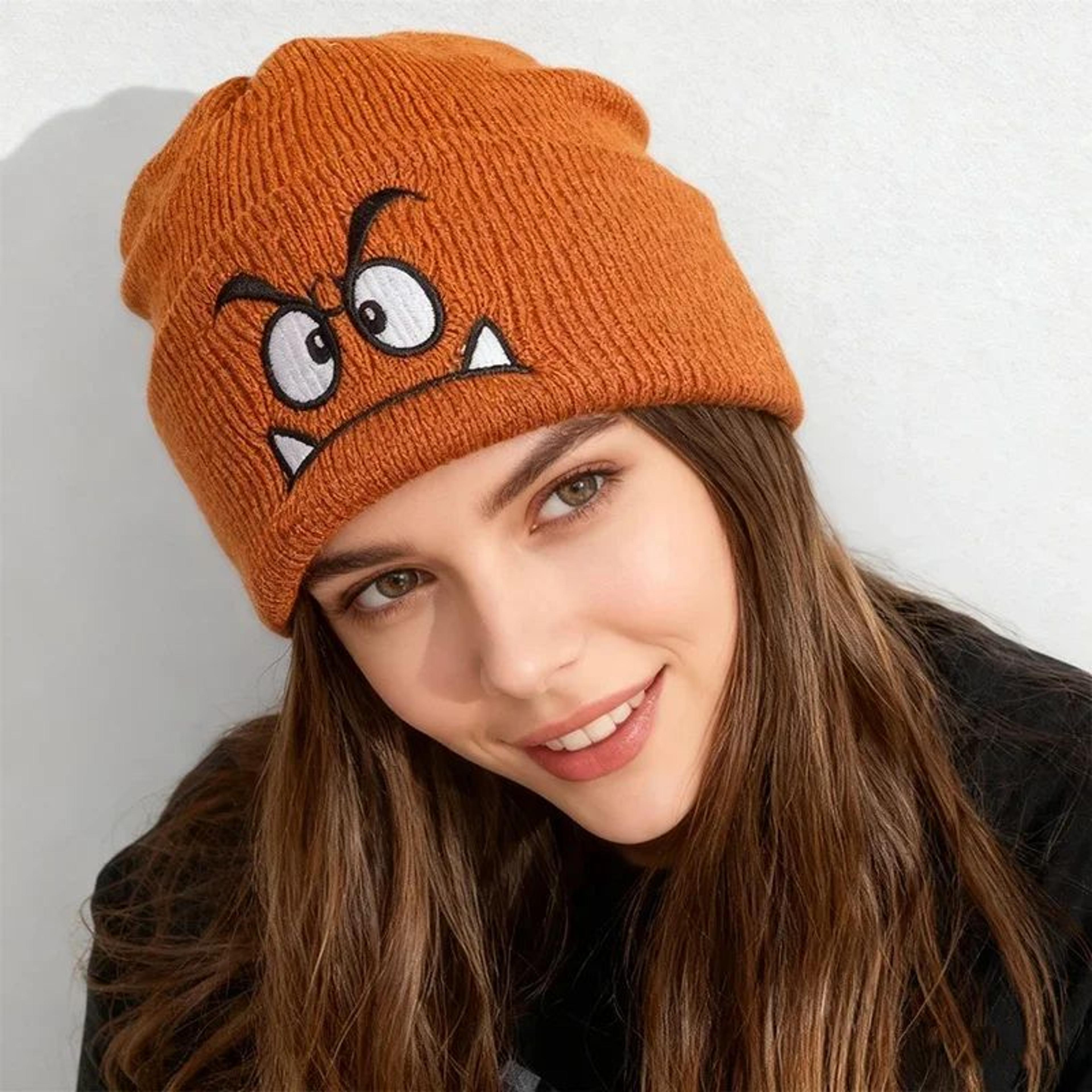 Women Warm Pullover Beanie Hat  Cozy Winter Beanie Hat With Fun Emoji Design 2