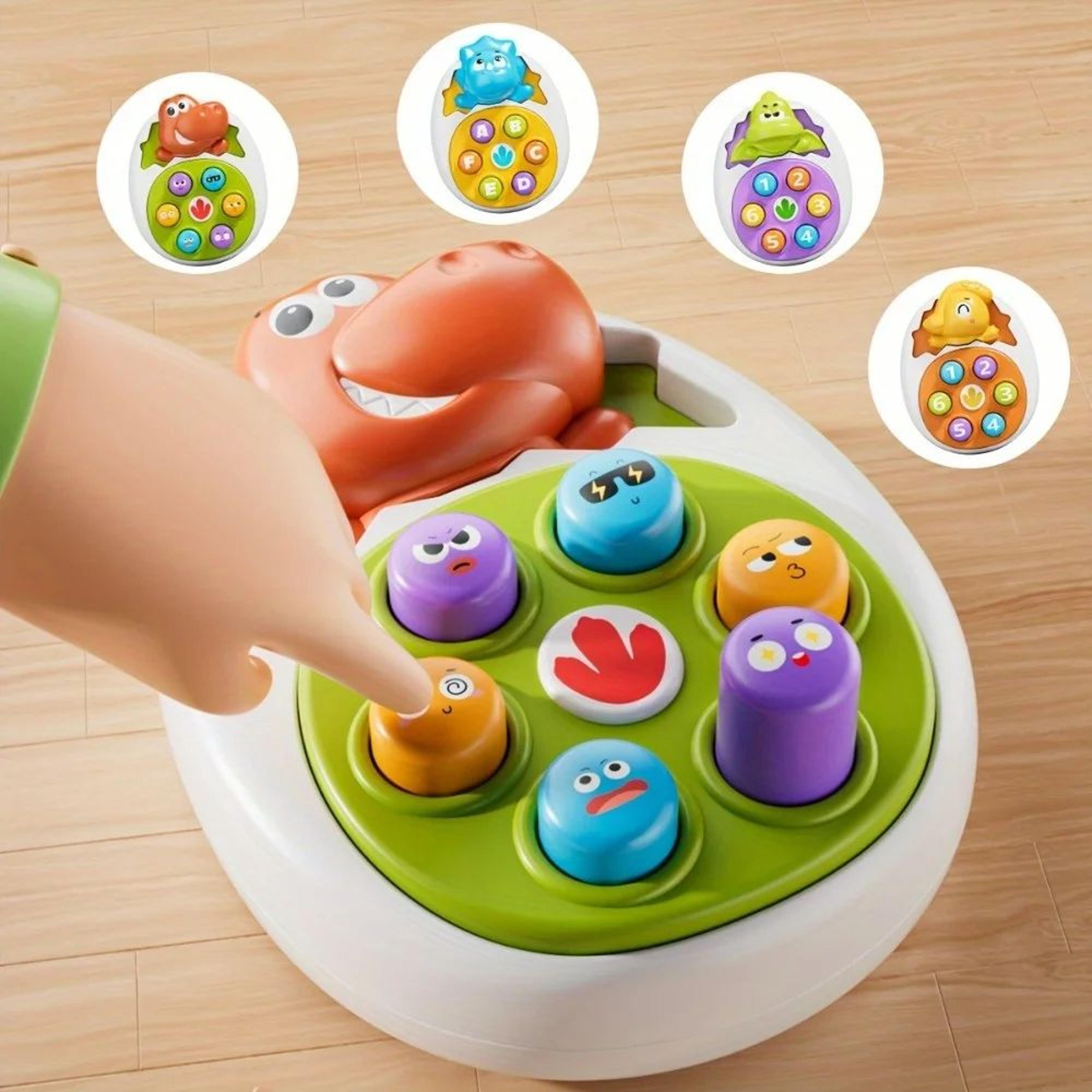 Dinosaur Press  Tap Learning Toy  Interactive Toddler Educational Toy With Colorful Sensory Play 2