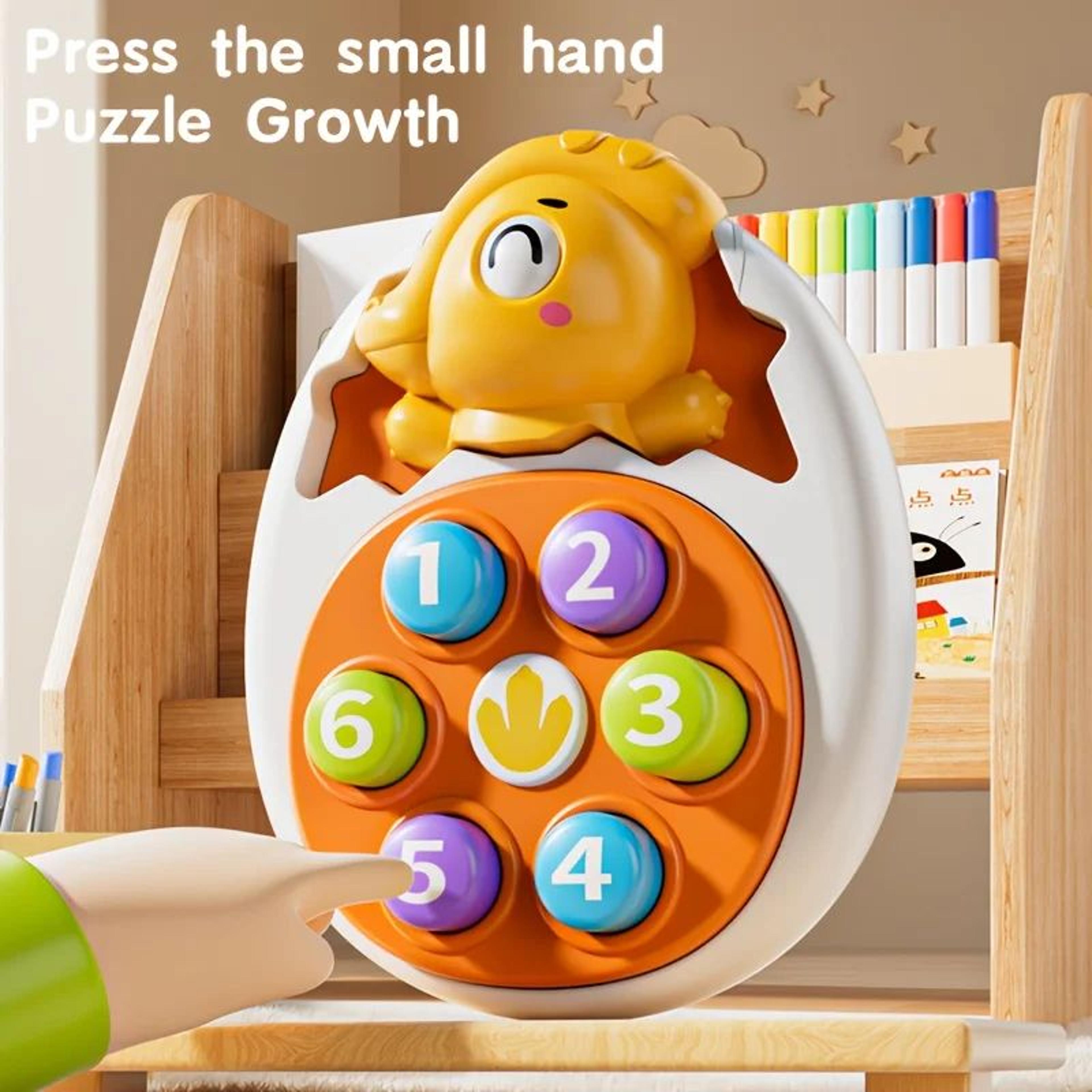 Dinosaur Press  Tap Learning Toy  Interactive Toddler Educational Toy With Colorful Sensory Play 8