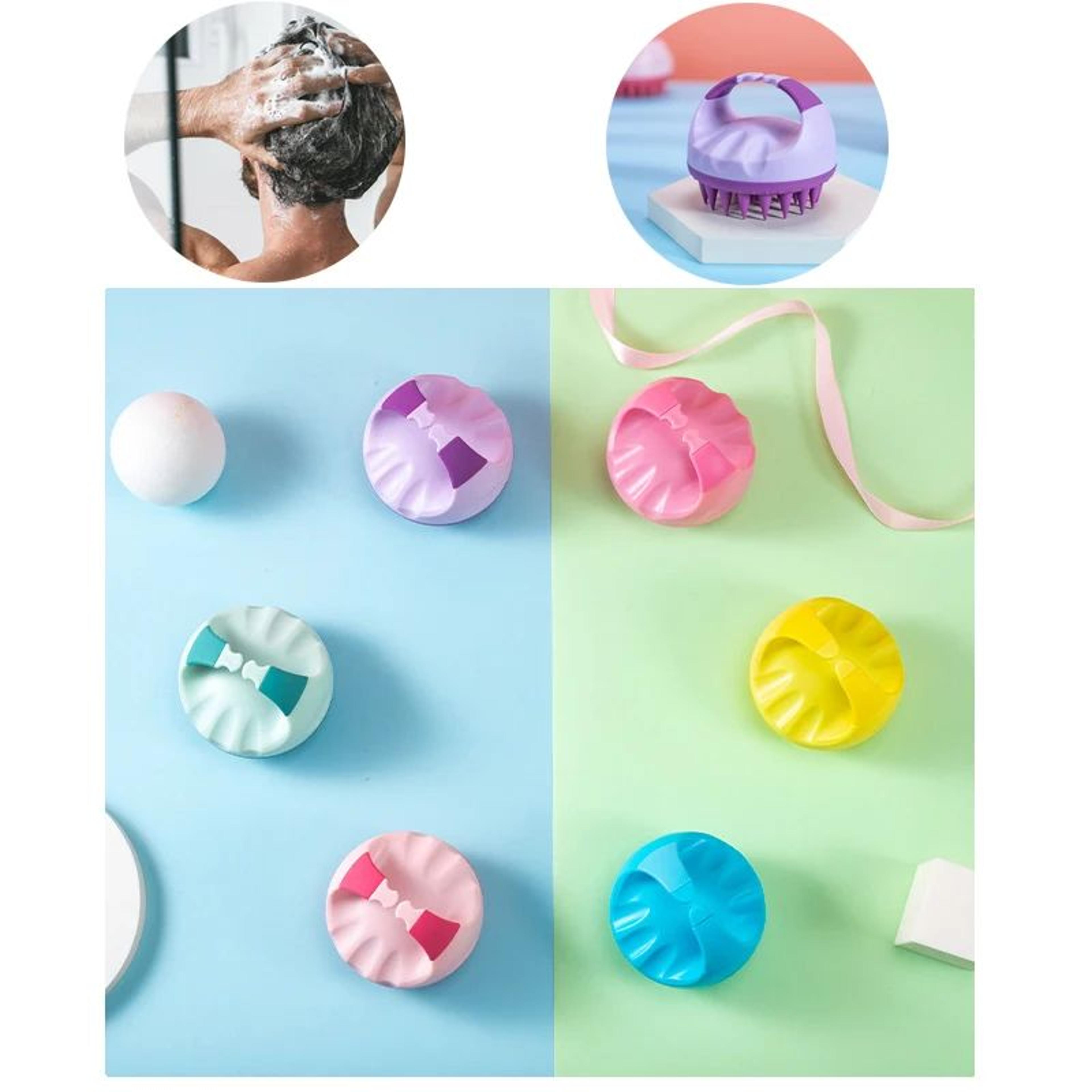 Silicone Scalp Massage Shampoo Brush  Portable Scalp Massage Brush For Deep Clean  Relaxation 2