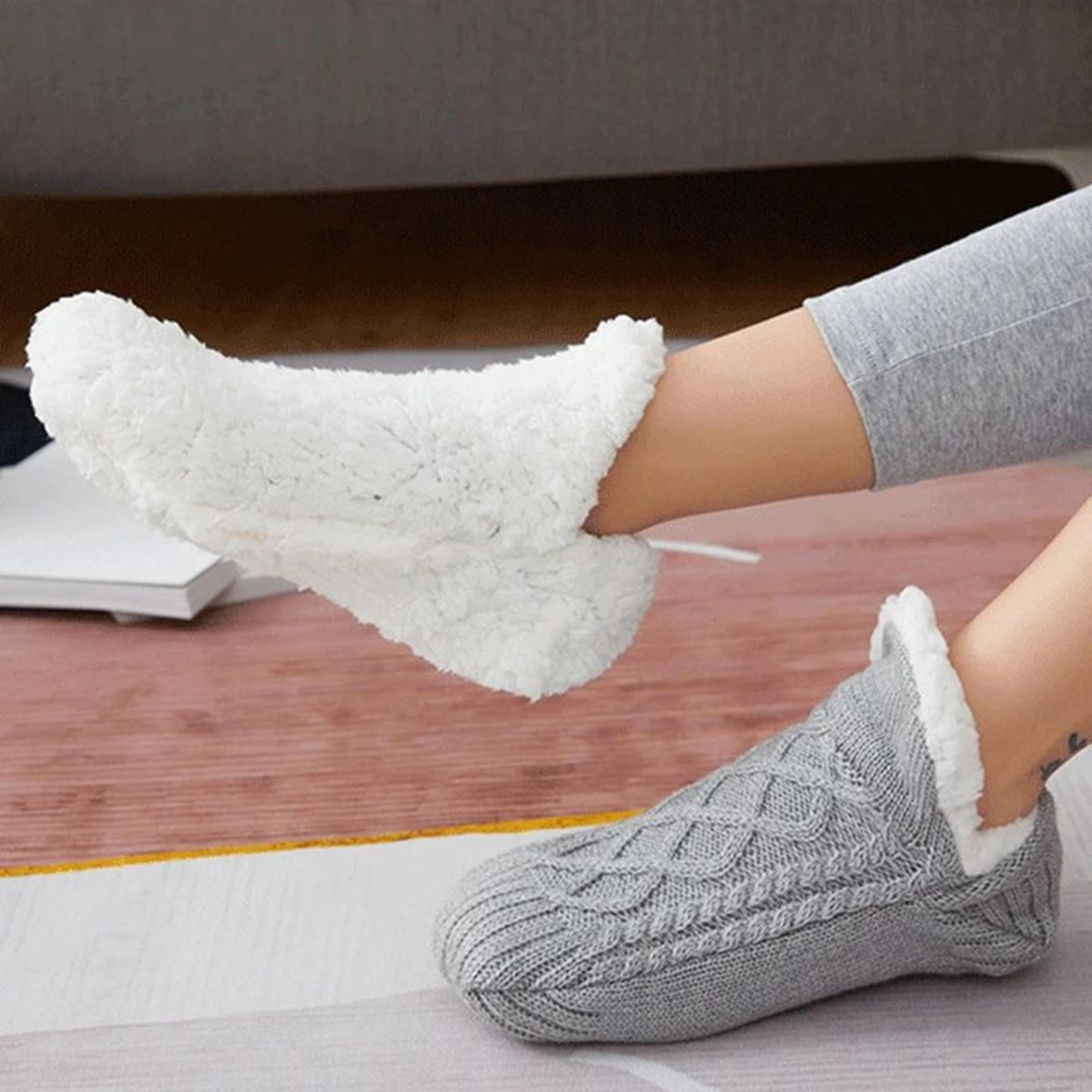 Men Thermal Slipper Socks  Fuzzy NonSlip Winter Floor Socks 1