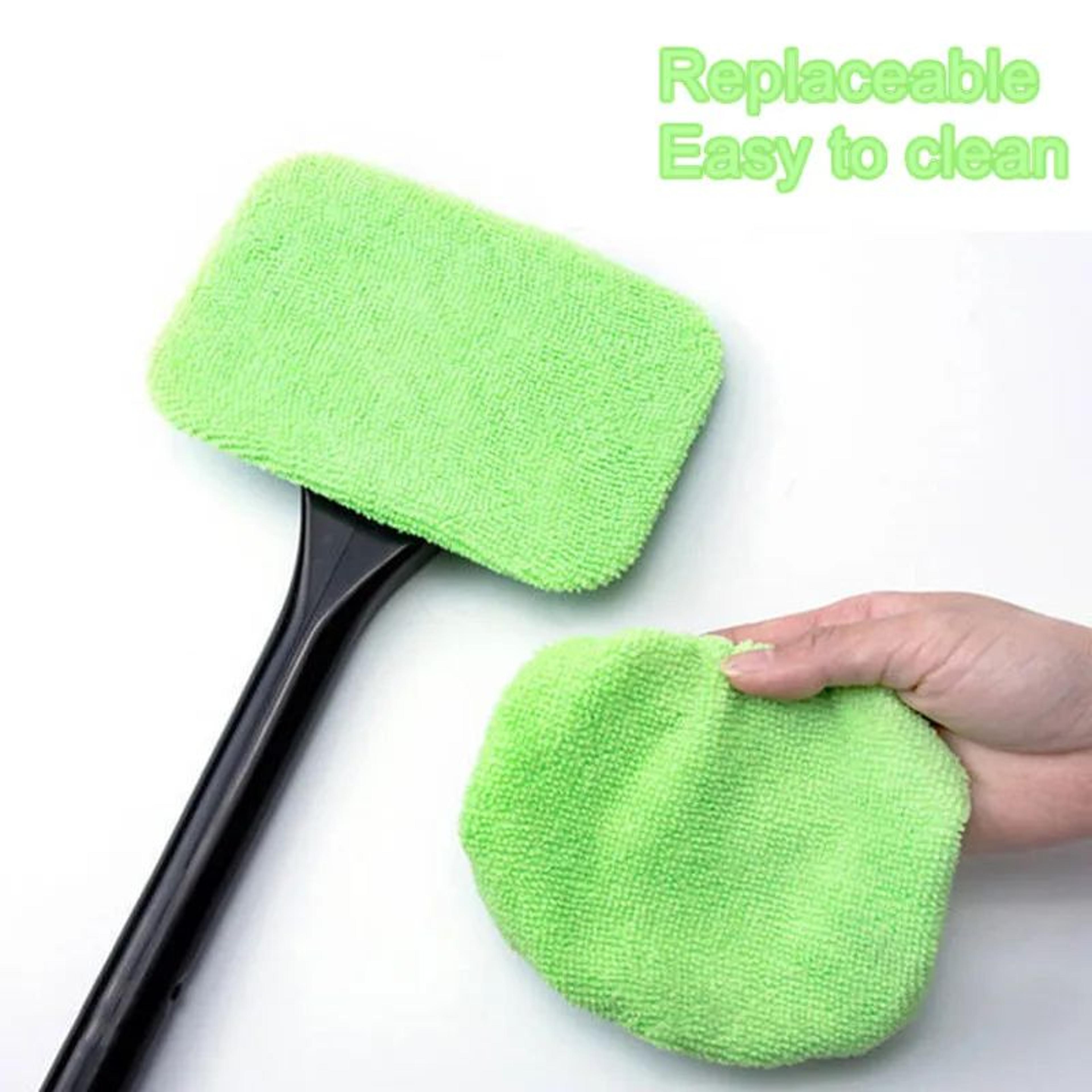 Microfiber Car Window Cleaner Brush  Long Handle Windshield Cleaning Tool 1