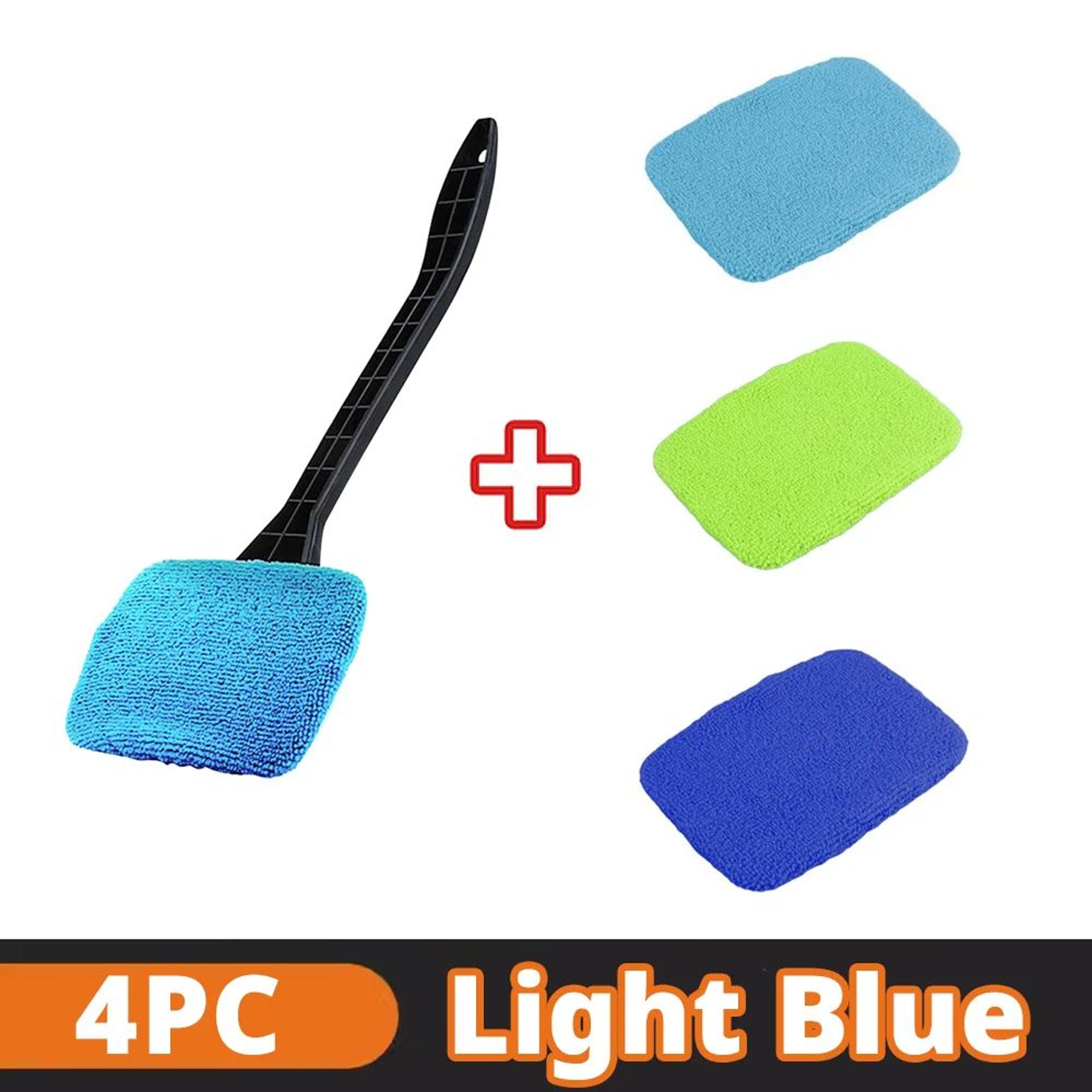 Microfiber Car Window Cleaner Brush  Long Handle Windshield Cleaning Tool 10