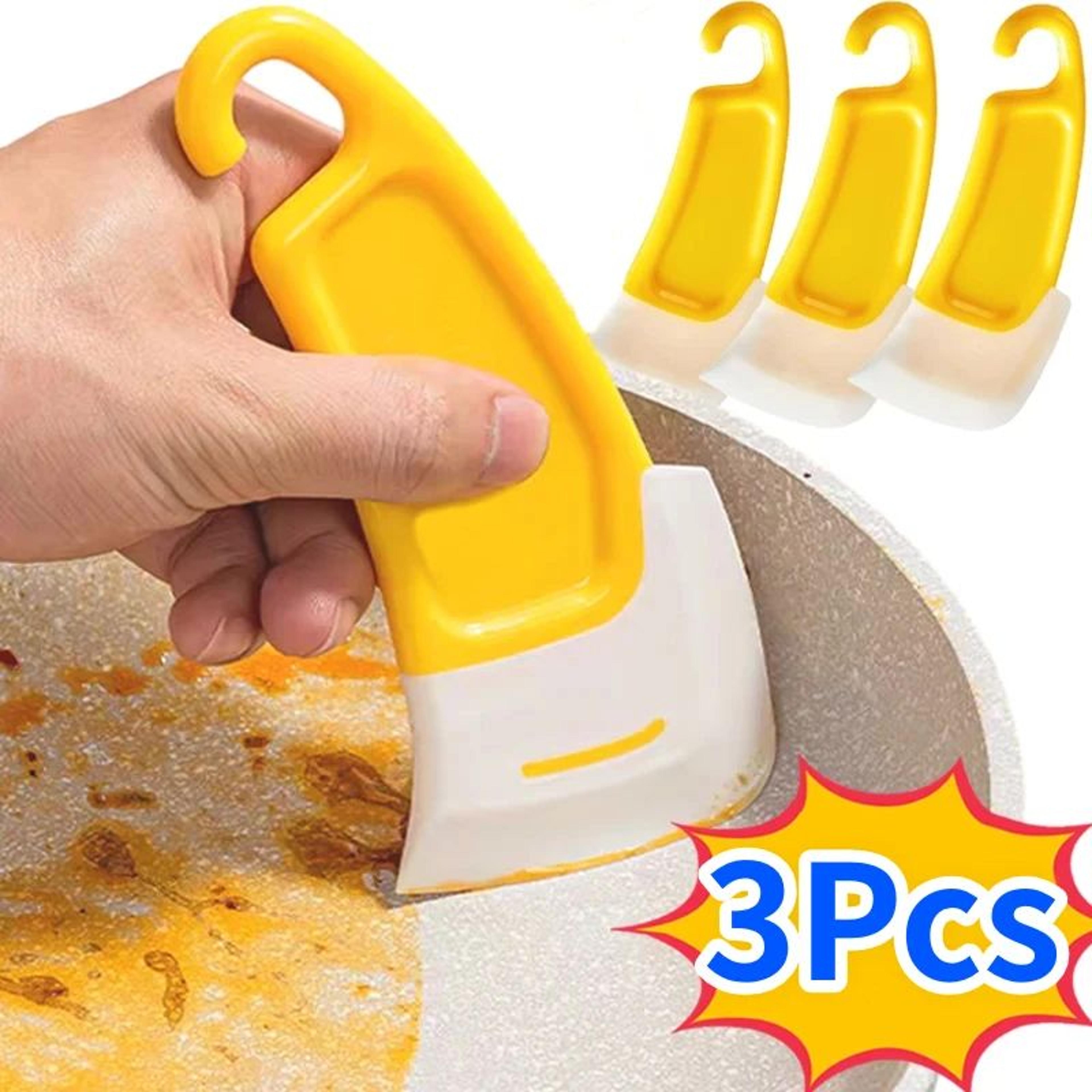 Soft Blade Kitchen Cleaning Spatula  NonScratch Pan  Dish Scraper Tool 0