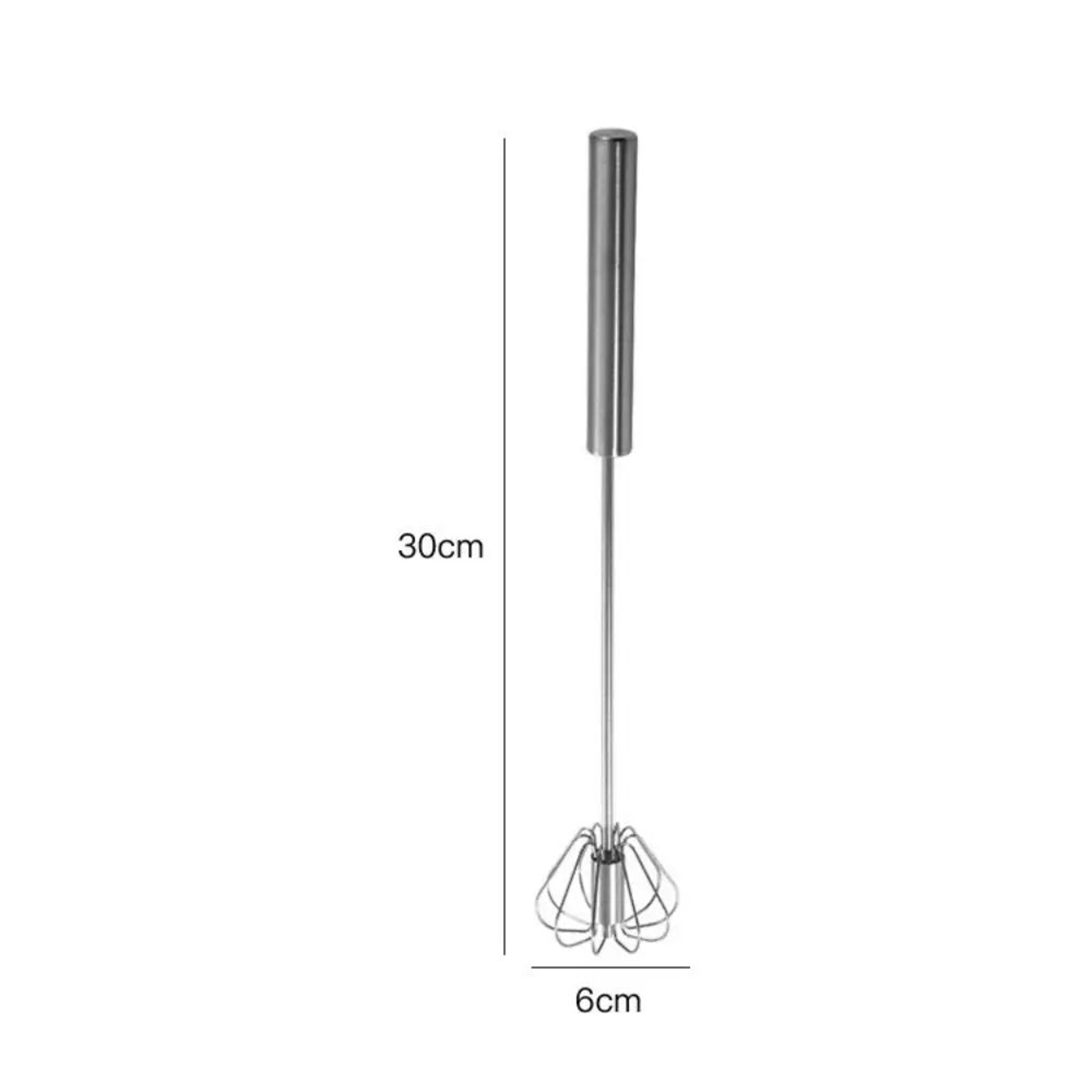 ProMix Stainless Steel SemiAutomatic Whisk Mixer  Manual Rotary Kitchen Whisk Tool For Effortless B 4