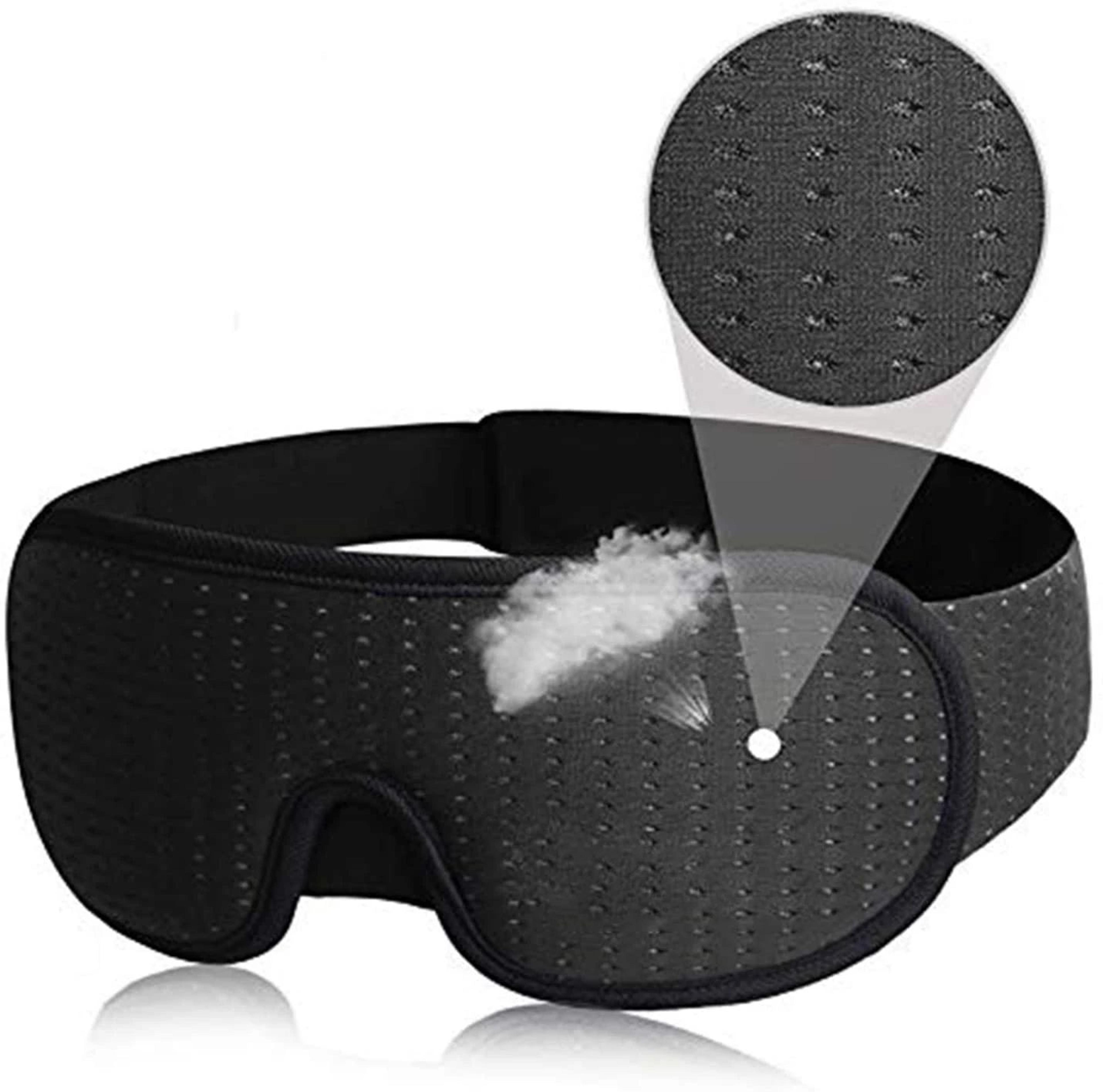 3D Sleep Eye Mask For Total Blackout  Soft Padded Light Blocking Sleep Mask For Deeper Rest 0