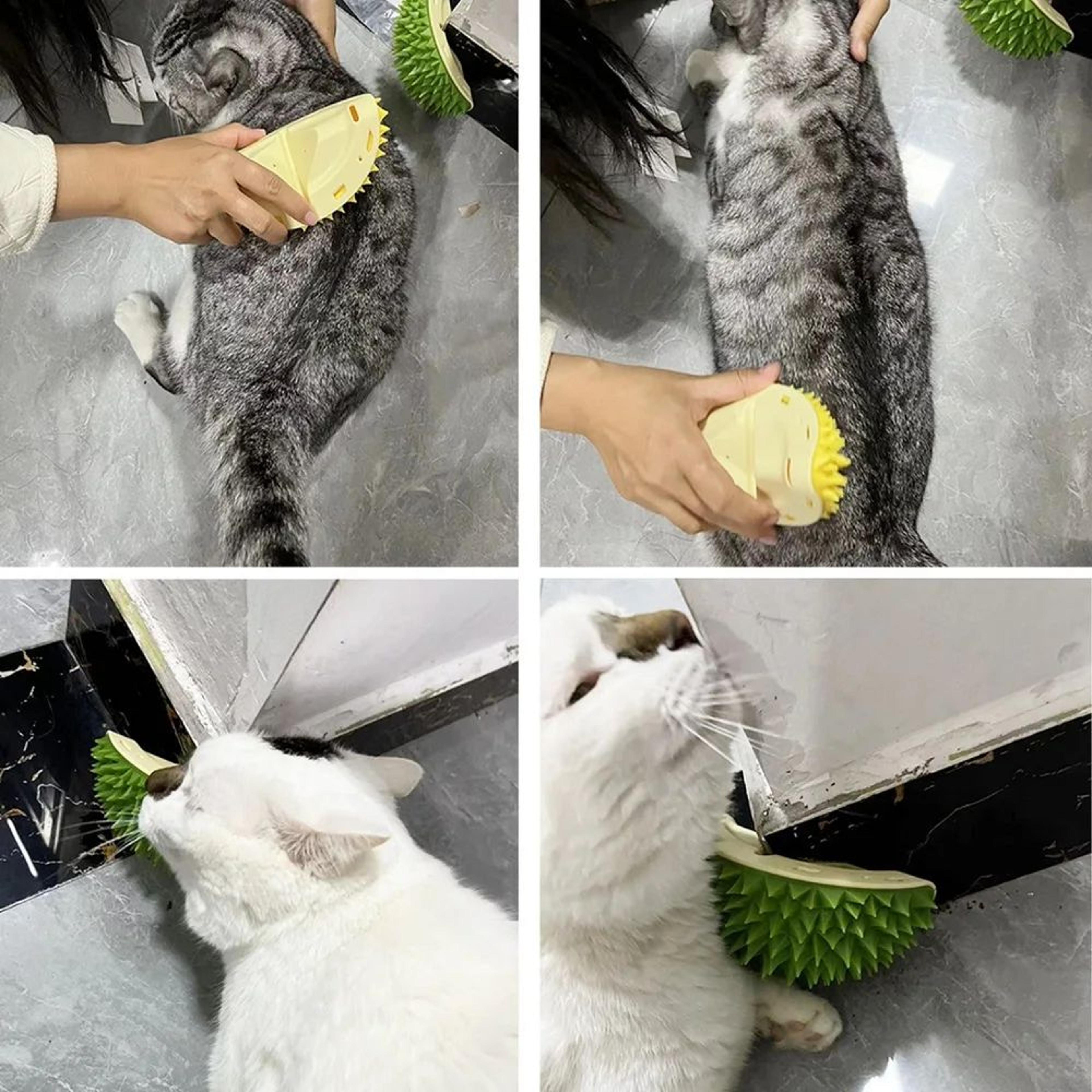 Cat Scratcher  Grooming Massager Brush  SelfGrooming Wall Corner Scratcher For Cats 3