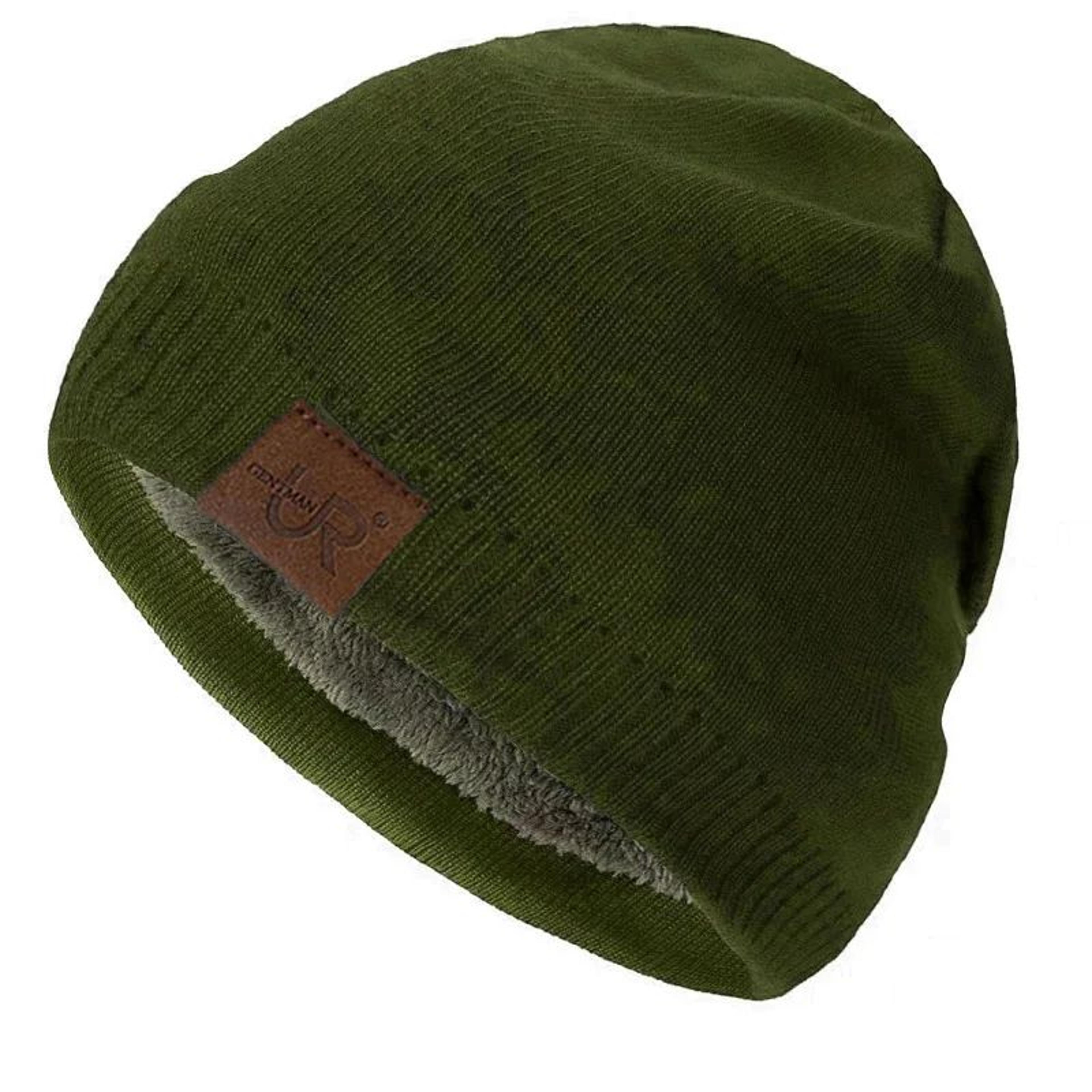 Unisex FurLined Knit Beanie  Warm Winter Hat For Outdoor  Sports Wear 6