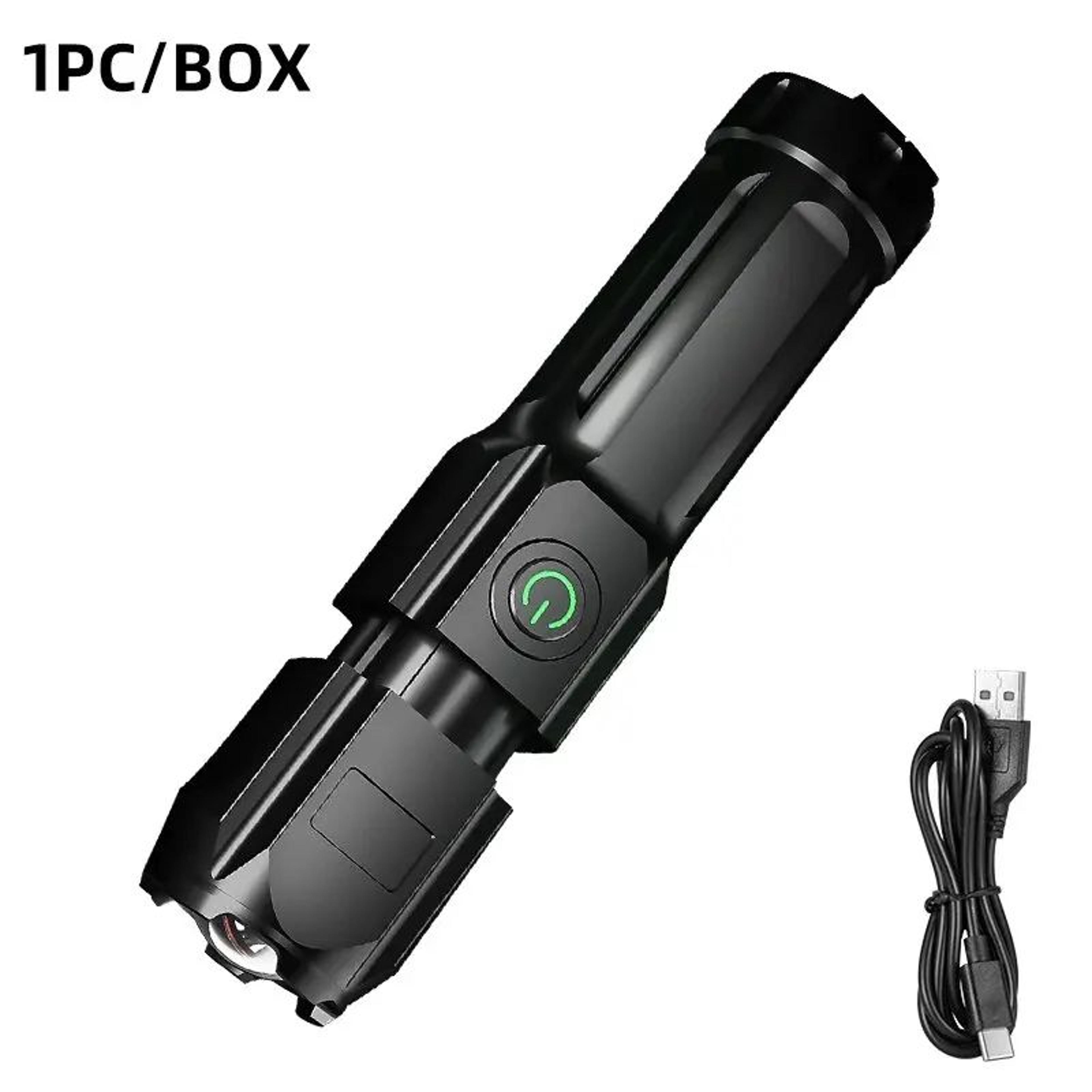UltraBeam Pro Rechargeable Tactical LED Flashlight  HighPower Zoom Waterproof Torch 5