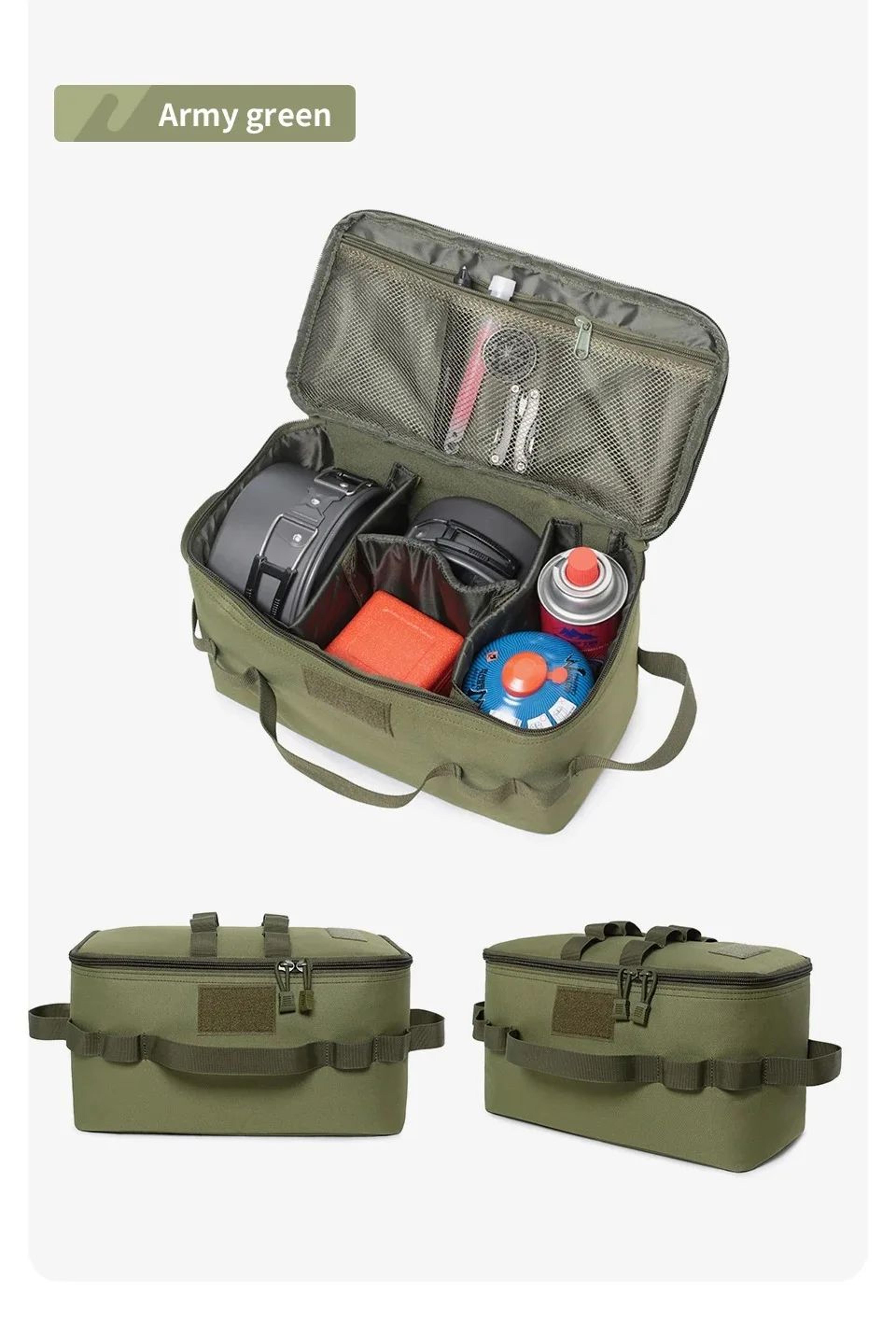 TrailMate Camping Gas Canister Storage Bag  Large Capacity Outdoor Cooking Gear Organizer 6