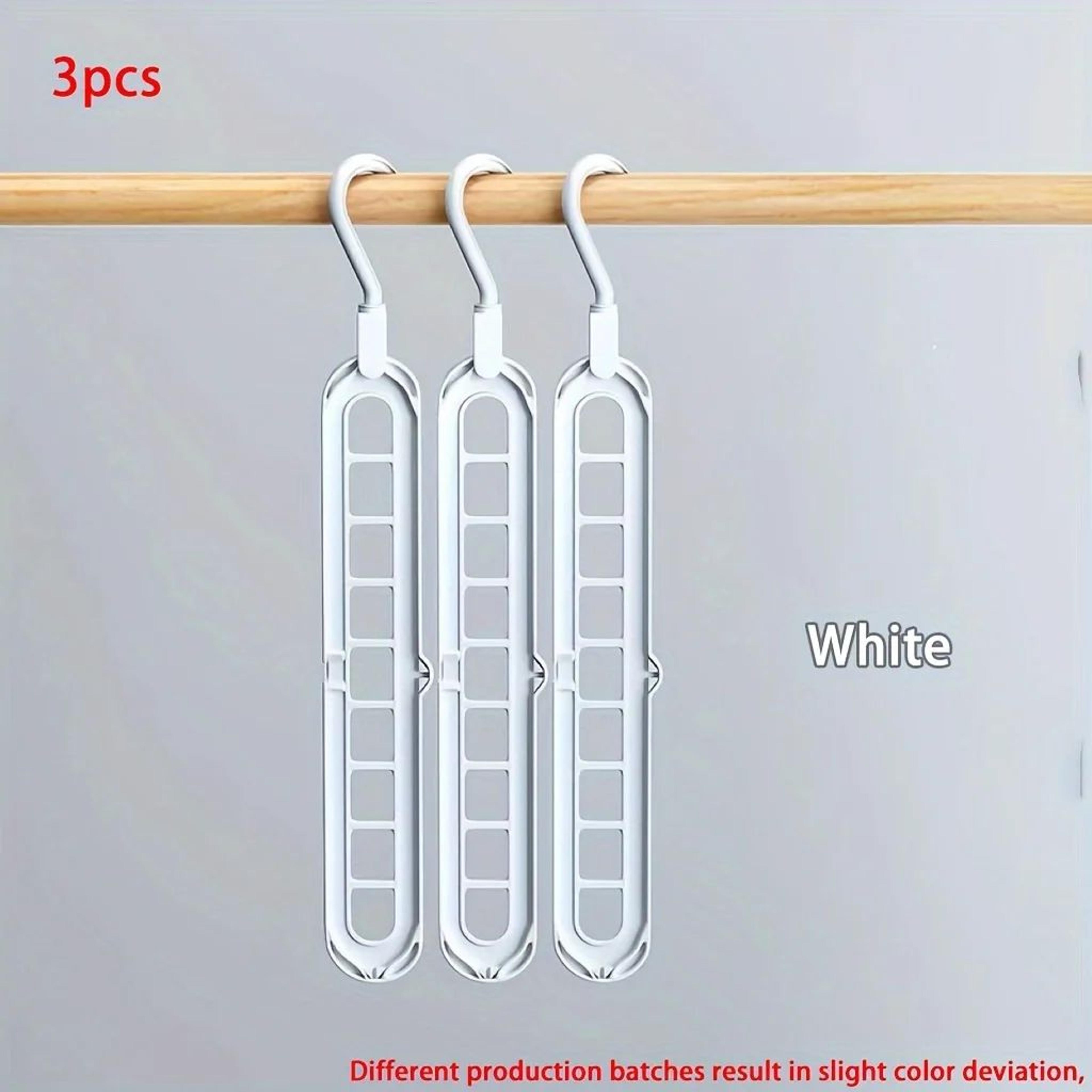 SpaceMax 9Hole Foldable Hangers  Space Saving Closet Organizer 3Pack 9