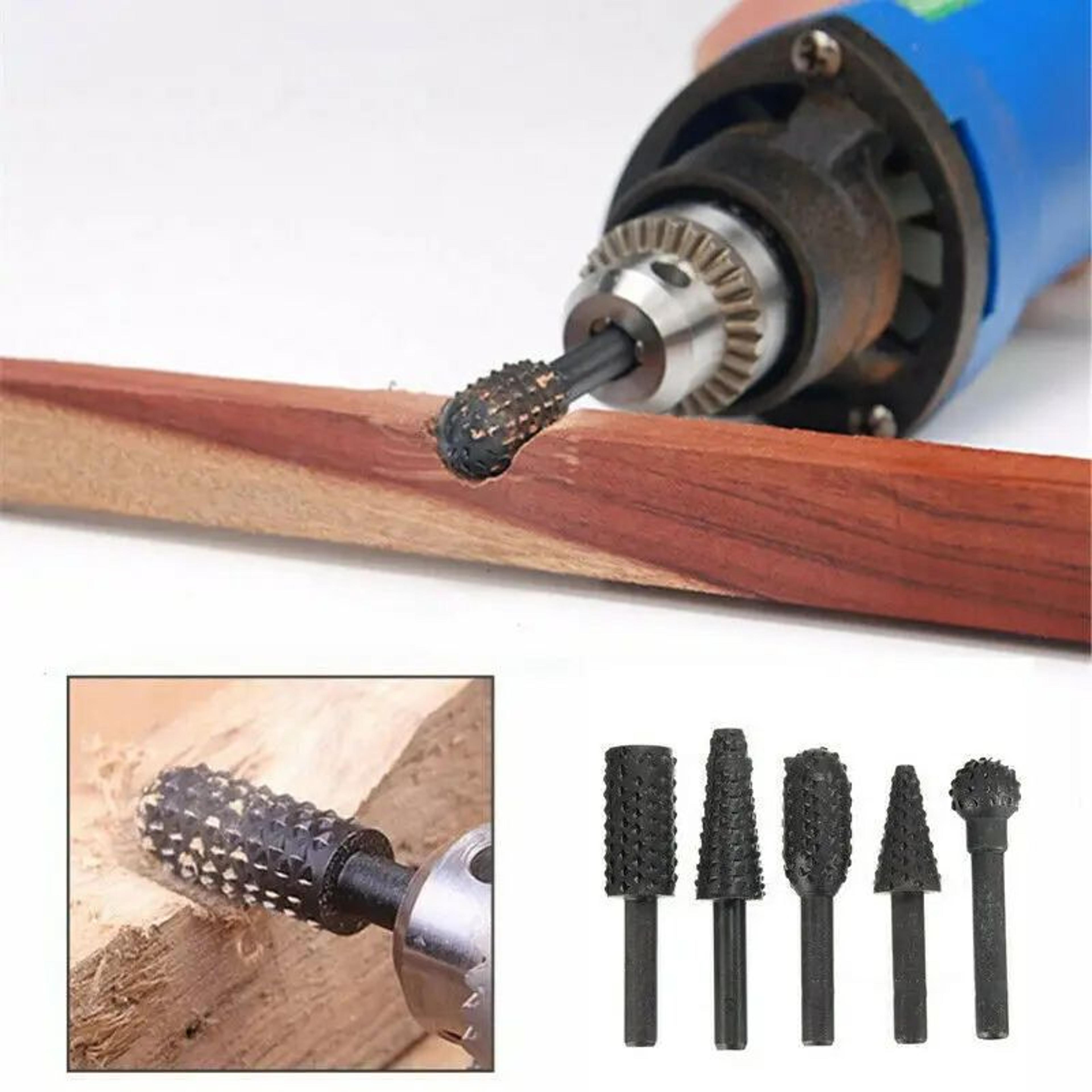 ProCut 5Piece Wood Carving Drill Bit Set  14 Woodworking Cutting Tools 1