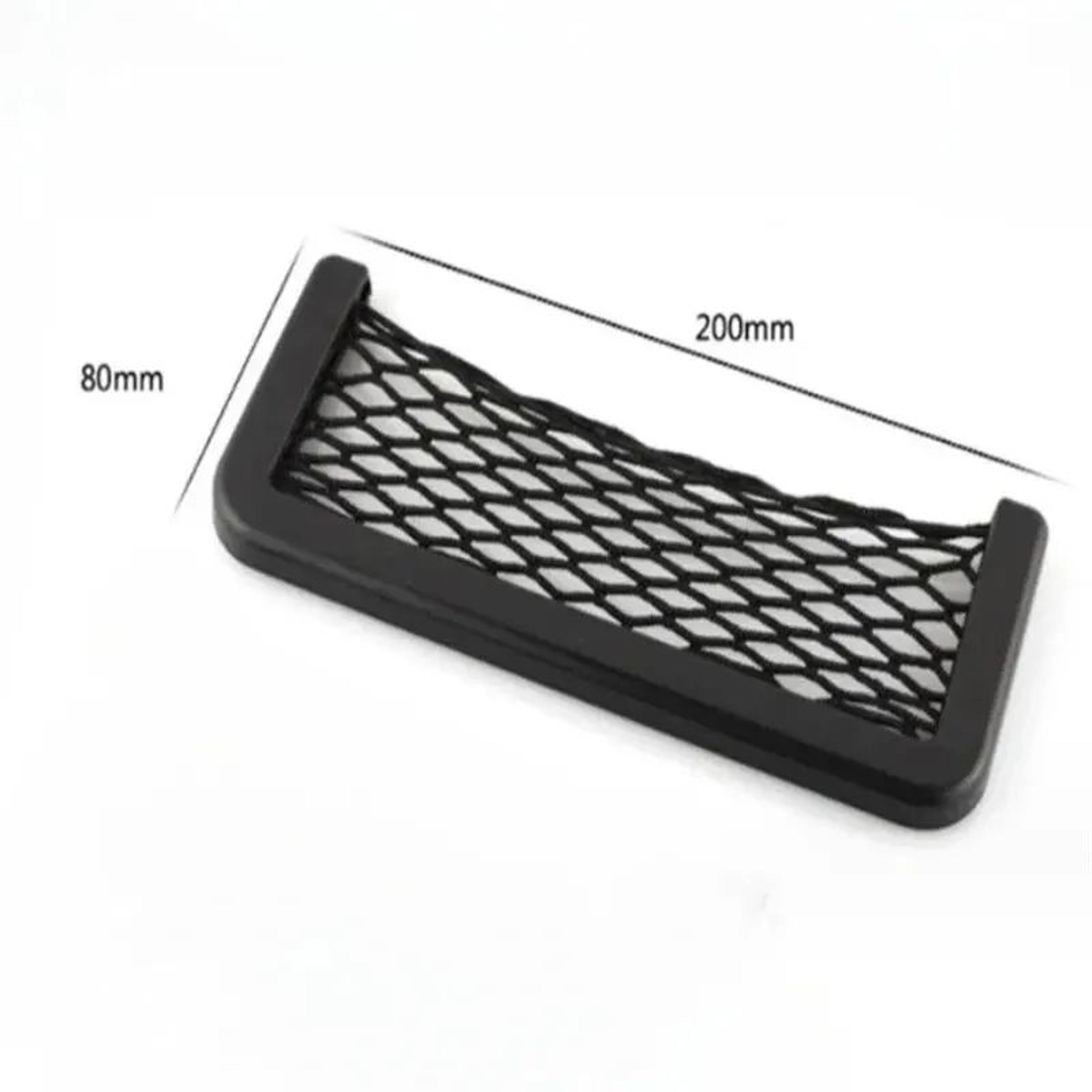 SeatEase Car Seat Side Storage Net  Elastic Mesh Organizer For Phone  Essentials 9