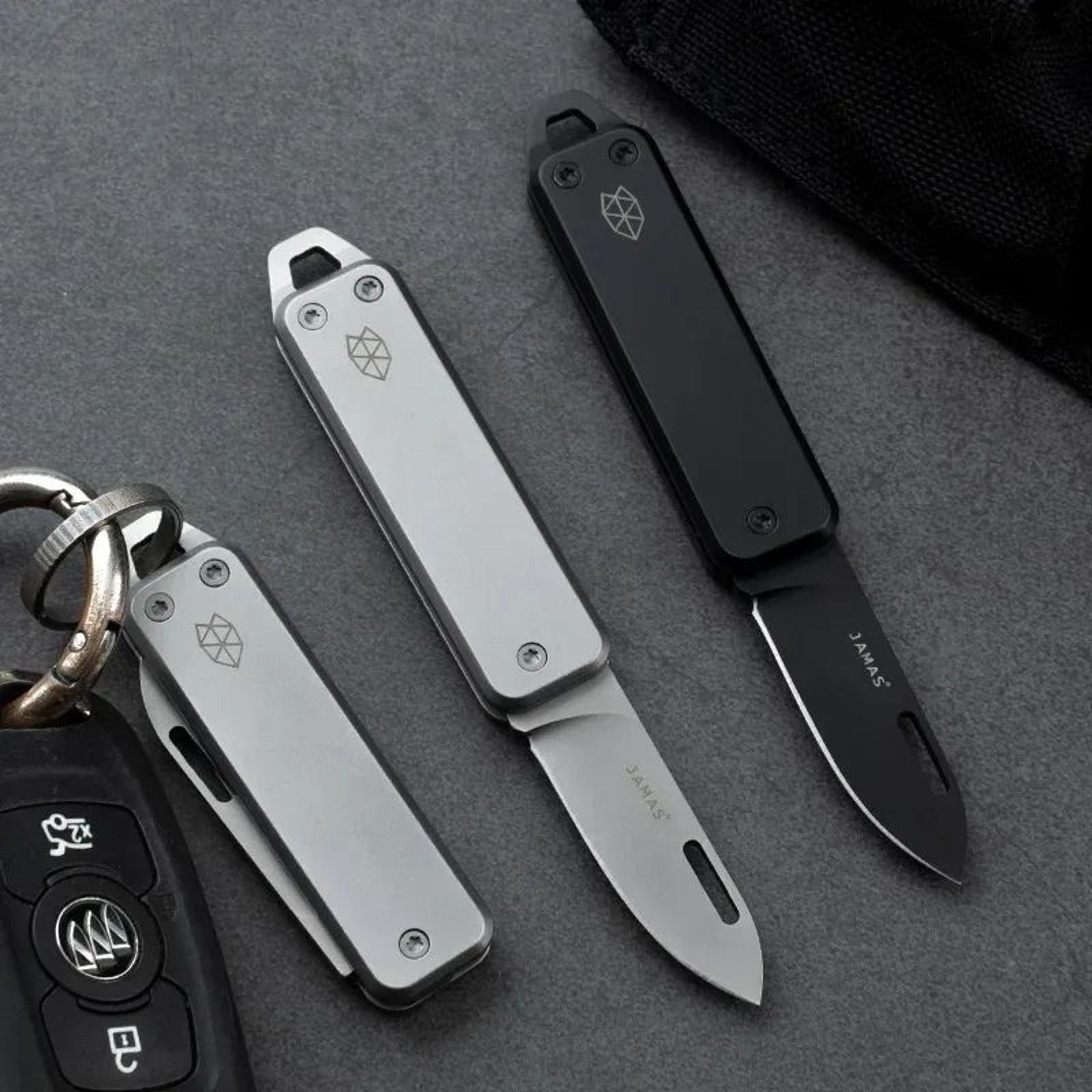EdgeKey Mini Folding Pocket Knife  Stainless Steel Keychain Utility Tool 4