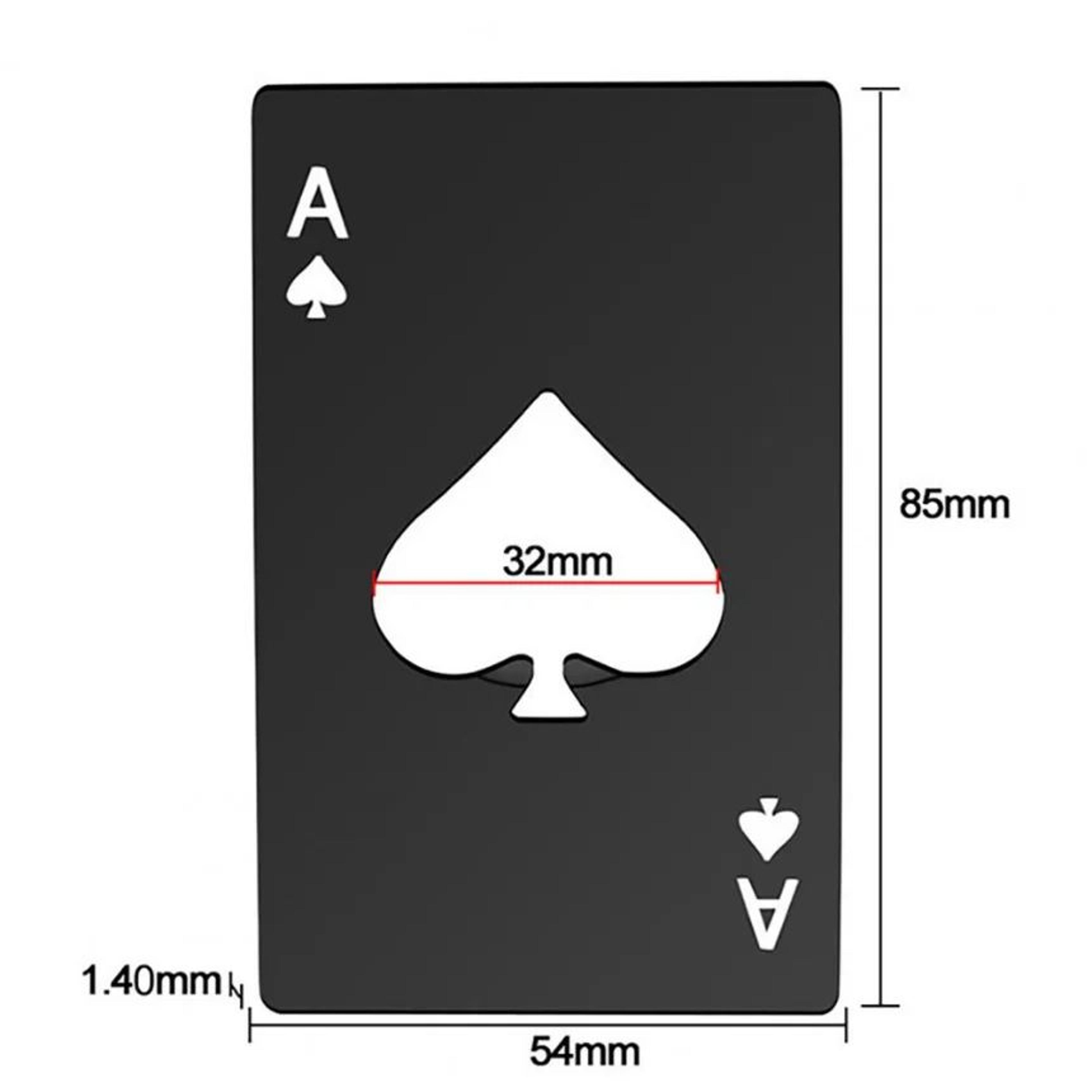 CardAce Poker Bottle Opener  Credit Card Size Stainless Steel Beer Opener 1