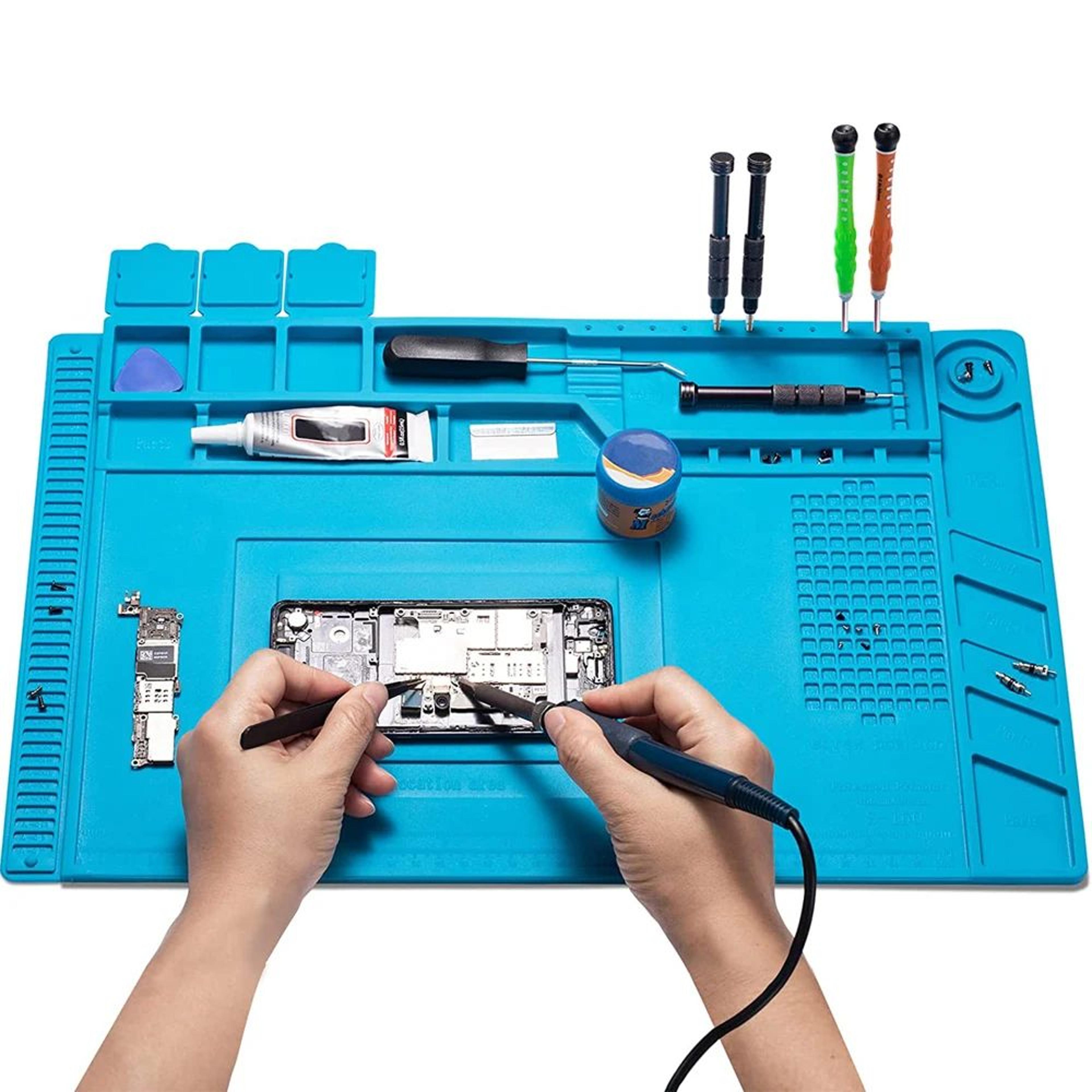 ProShield Silicone Repair Mat  HeatResistant Soldering Mat With AntiStatic Magnetic Surface 0