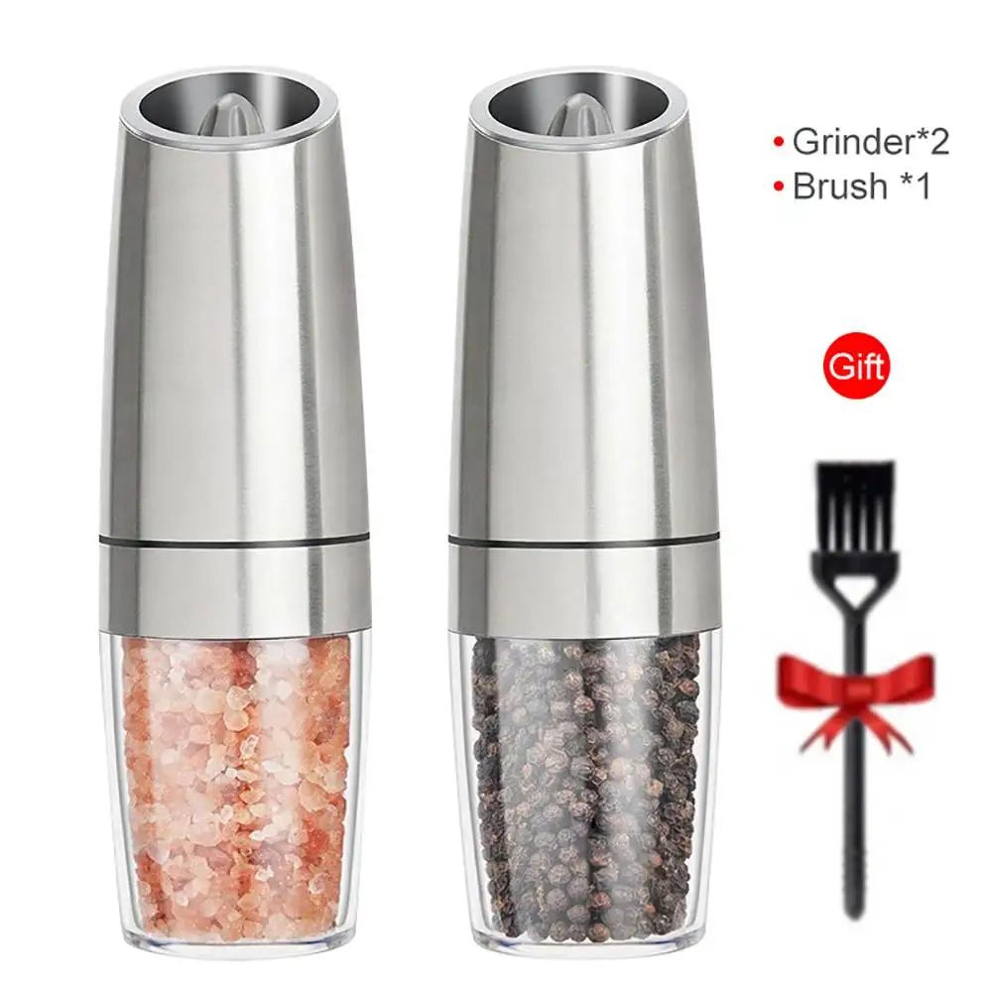 GrindEase Gravity Electric Pepper Mill Set  Electric Pepper Mill With LED Precision 5
