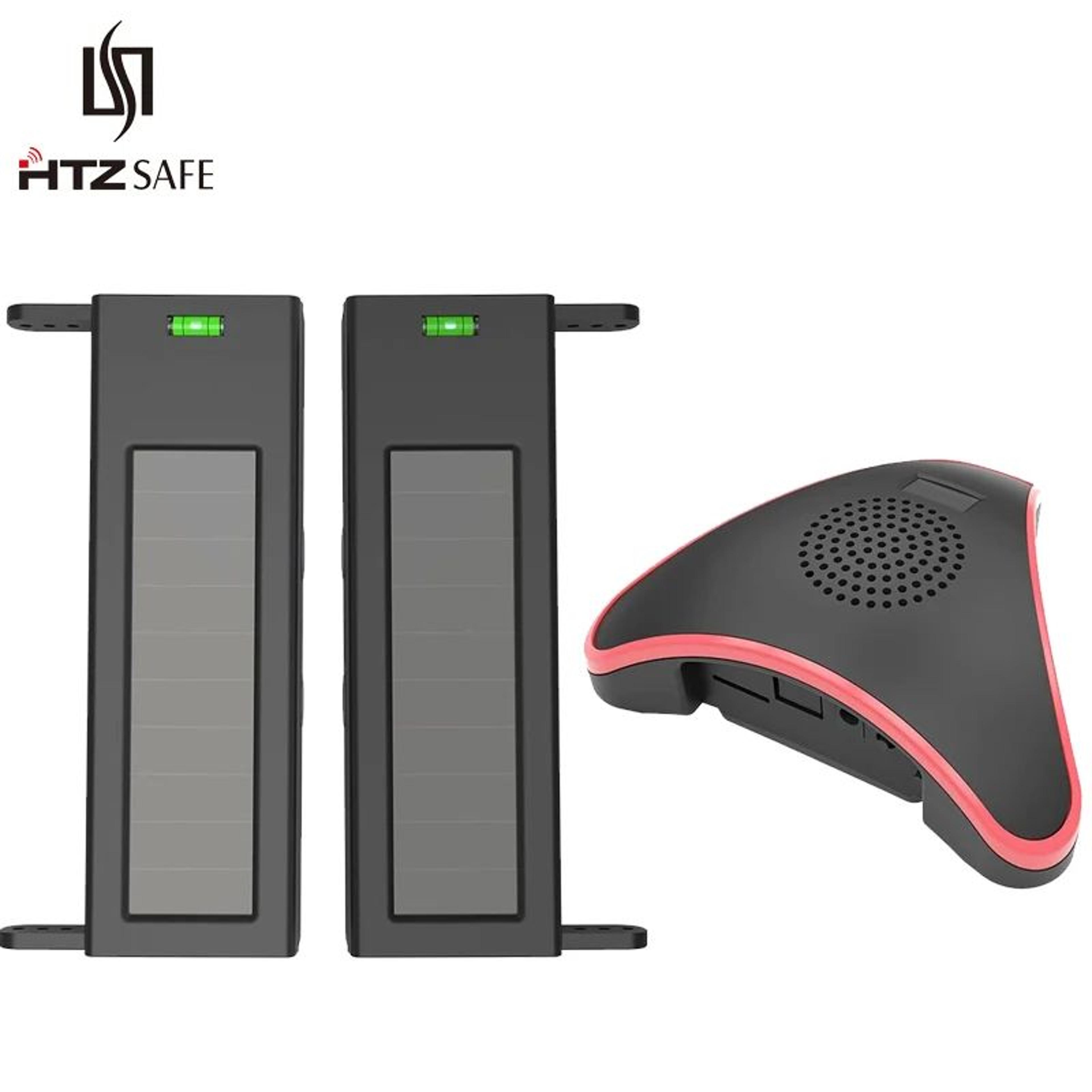 HTZSAFE Solar Wireless Driveway Alert System  LongRange Motion Detection Security 0