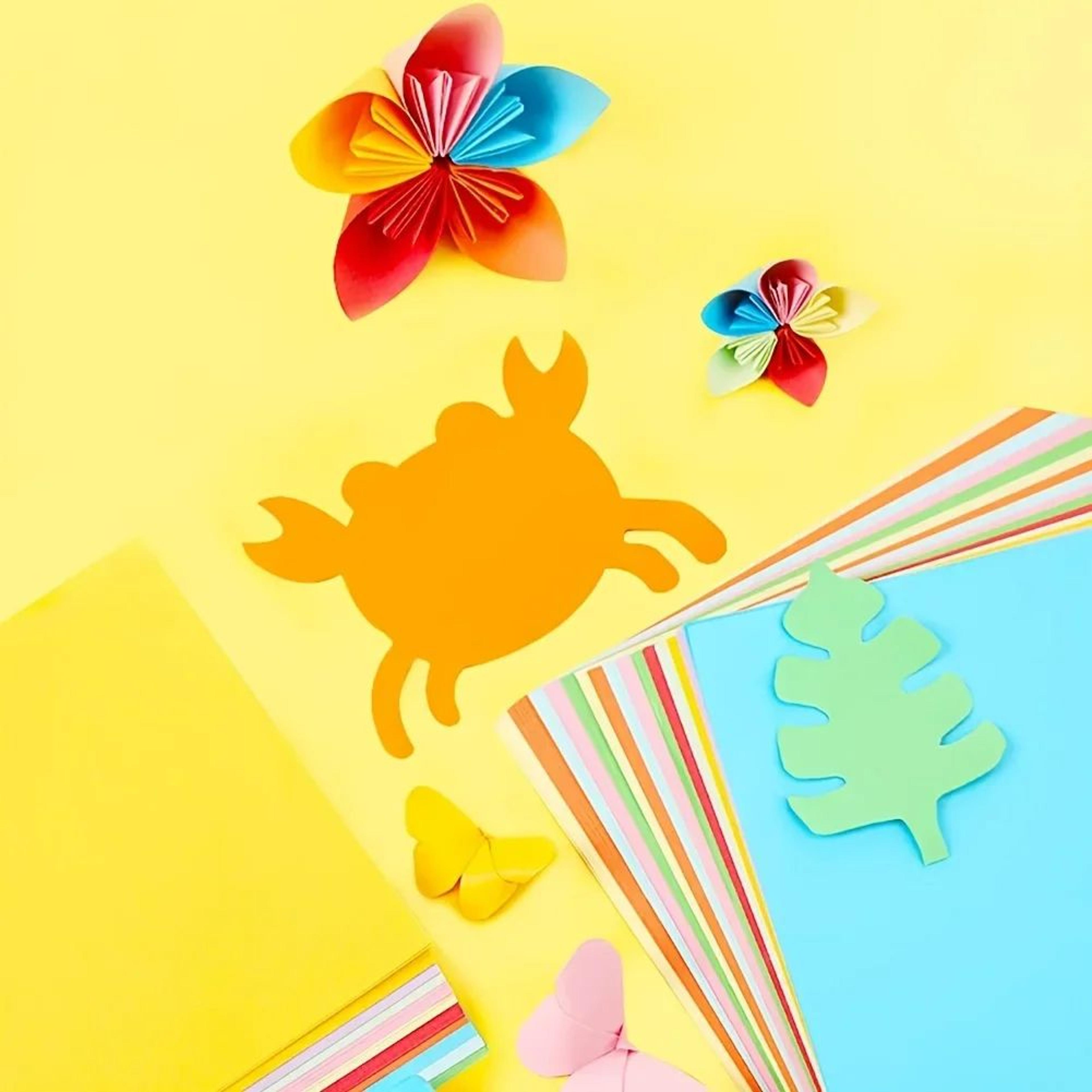 Premium A4 Color Paper Pack  100 Sheets Of Vibrant Craft  Origami Paper 2