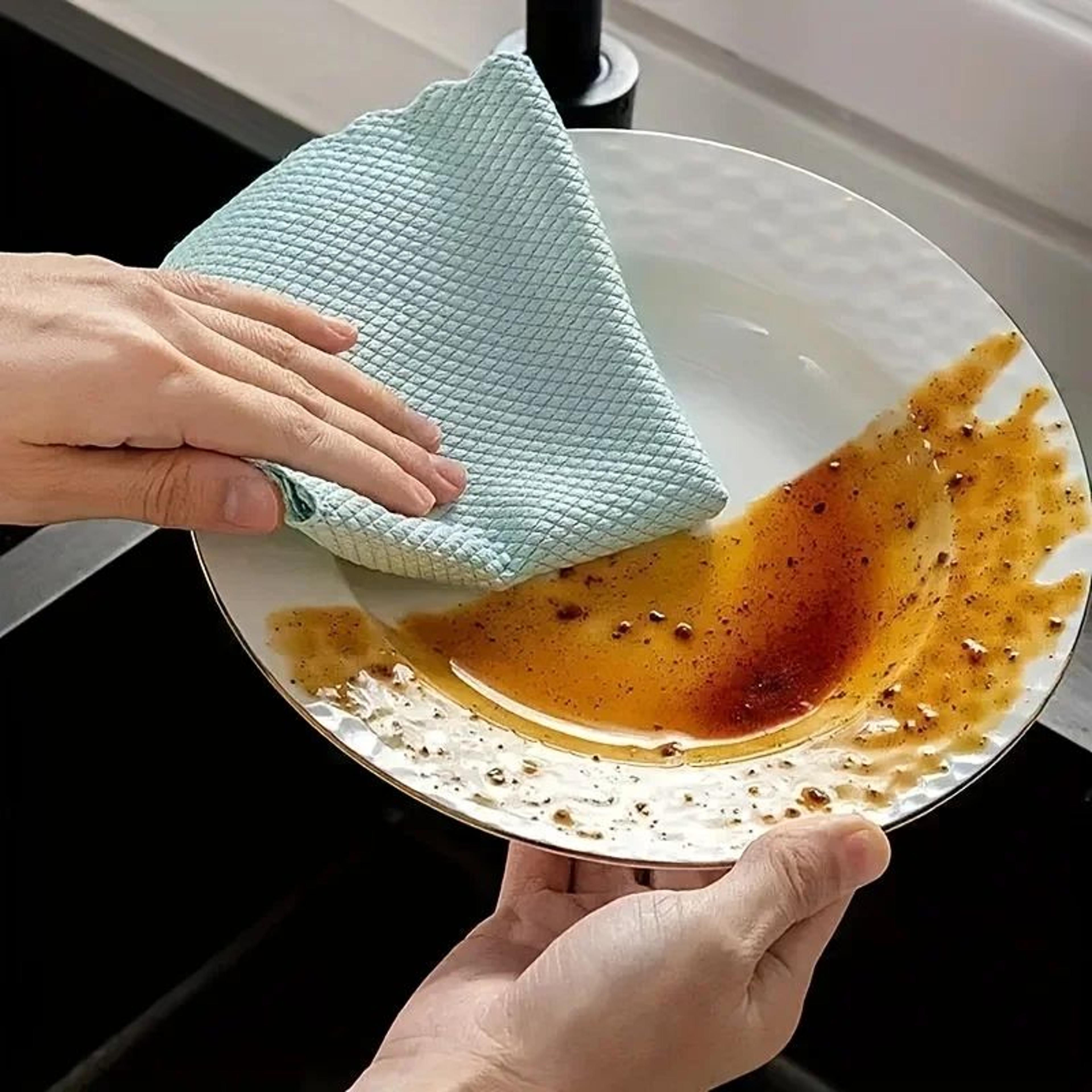 Reusable Microfiber Cleaning Cloths Set  1020Pack Kitchen Glass  Car Towels 1