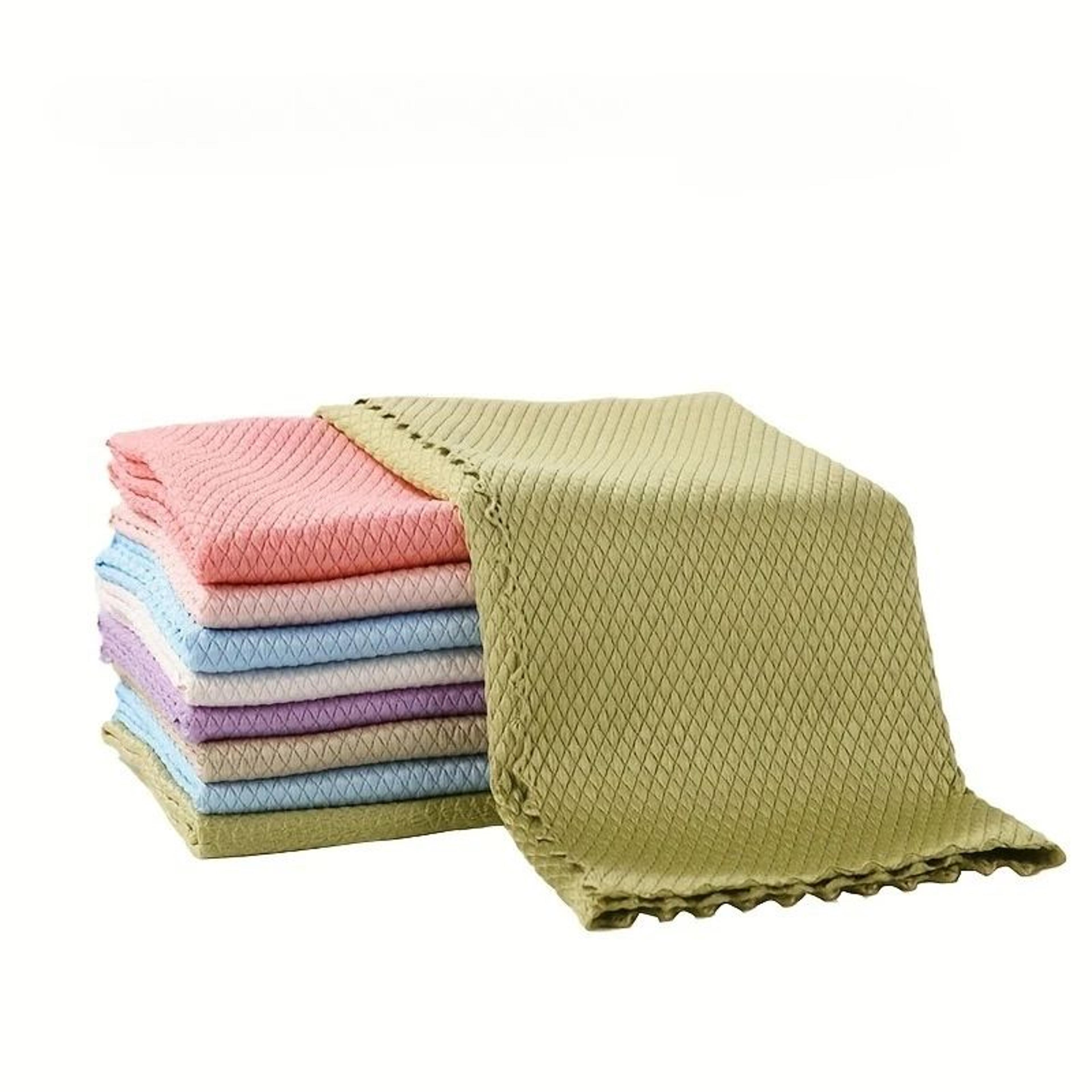 Reusable Microfiber Cleaning Cloths Set  1020Pack Kitchen Glass  Car Towels 3