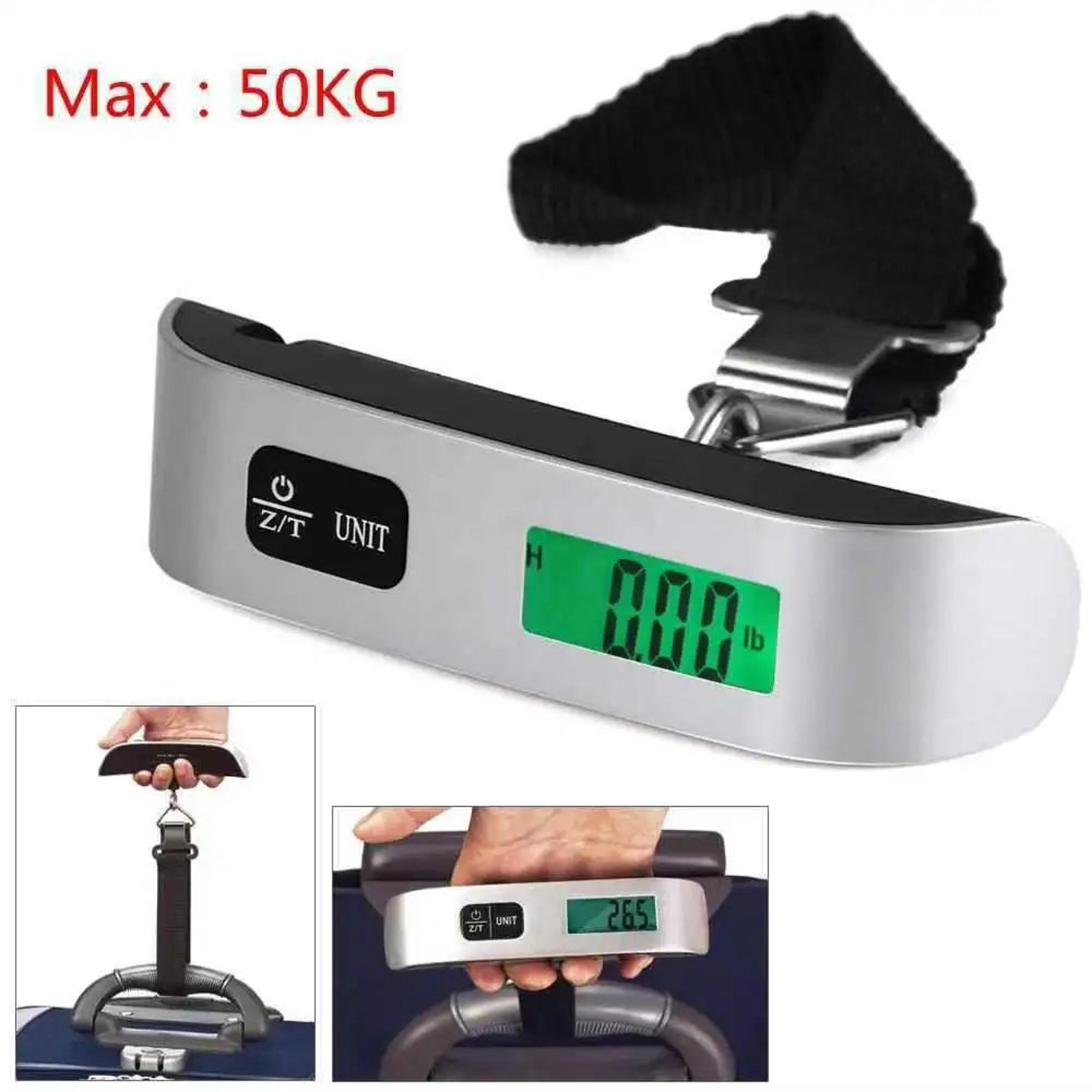 Portable Digital Luggage Scale  110lb  50kg Hanging Travel Weight Scale 0