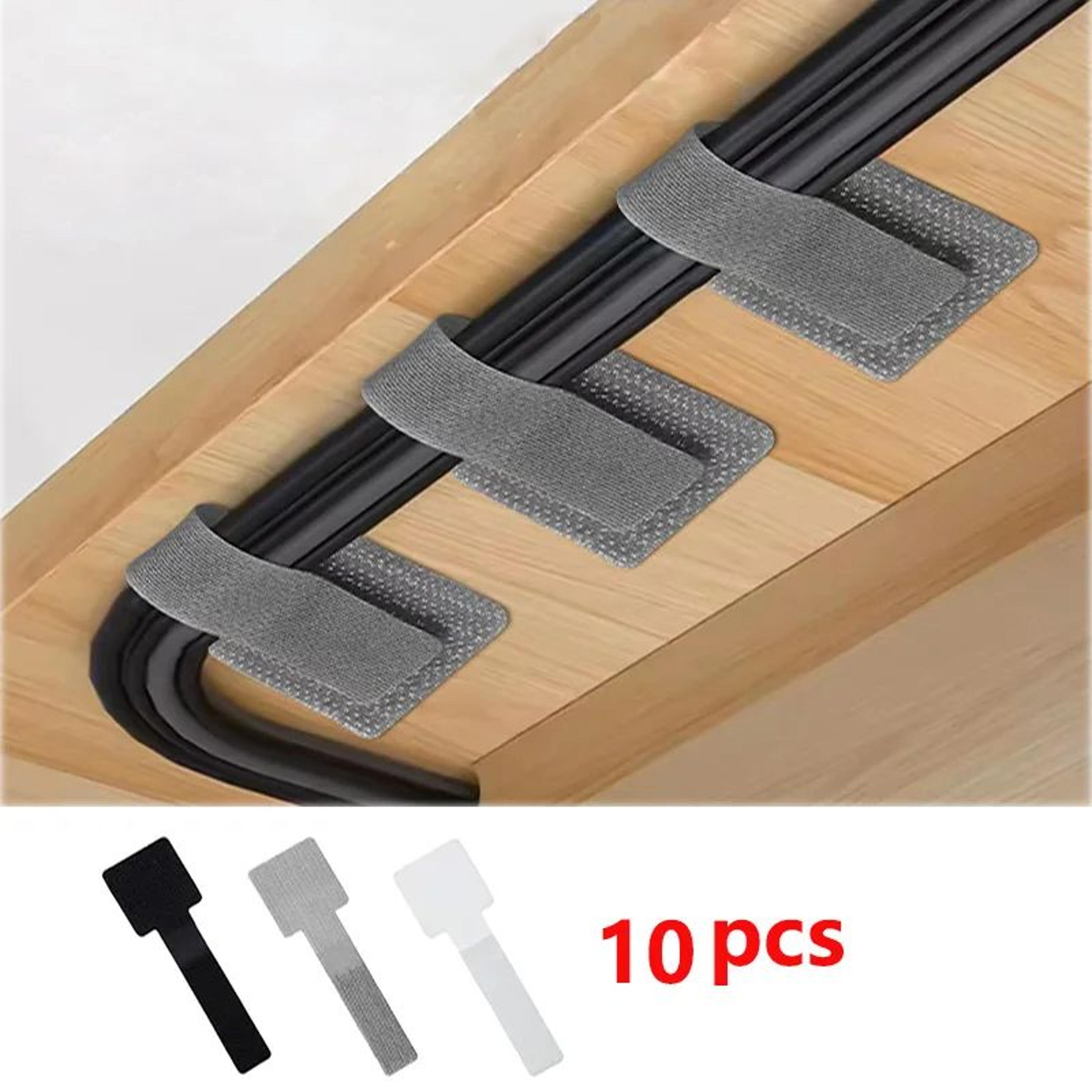 Reusable Cable Ties With Adhesive  Adjustable Cord Organizer Straps For Desk  Home 0