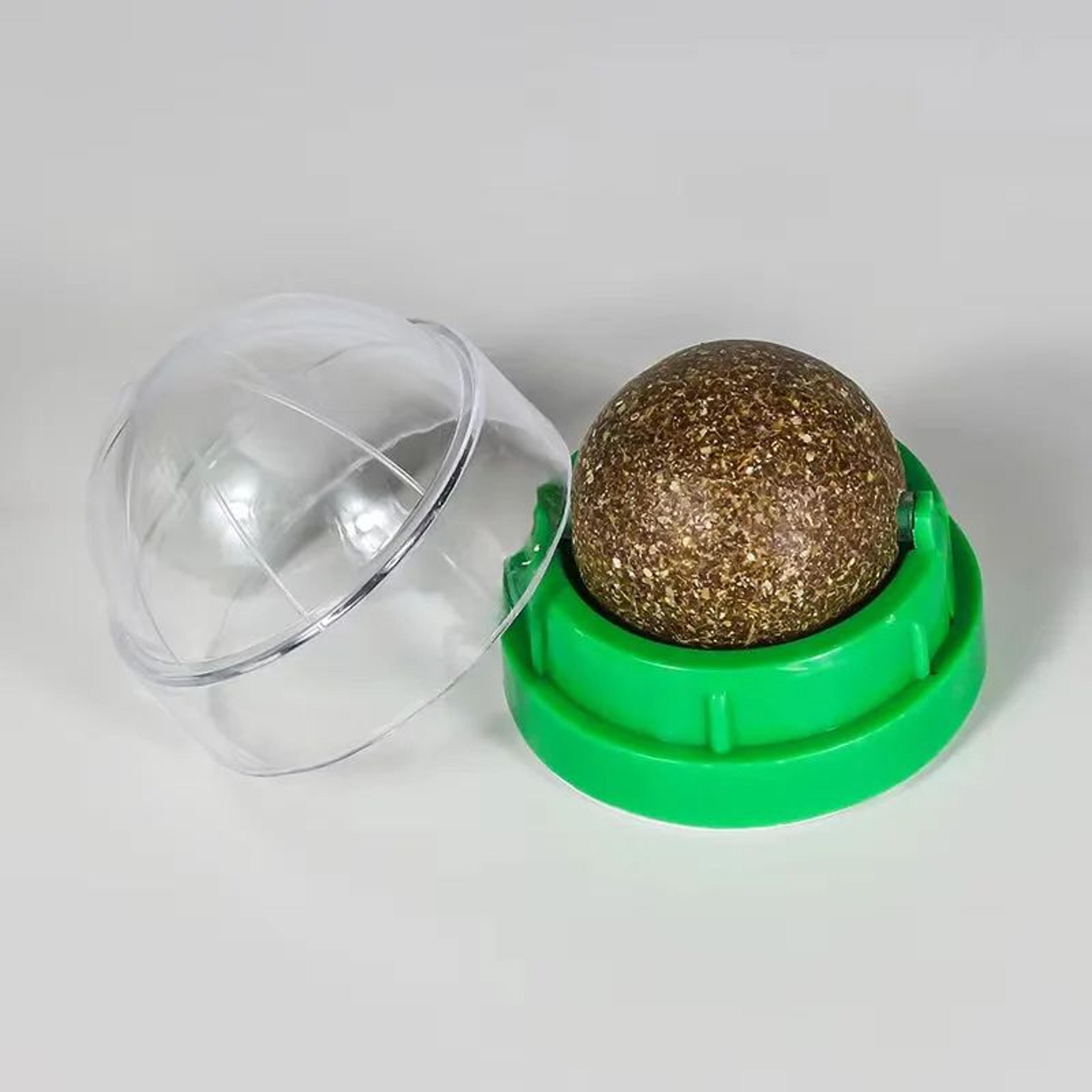 WallMounted Catnip Ball Toy  Natural Cat Grass Treat  SelfGrooming Scratcher 6