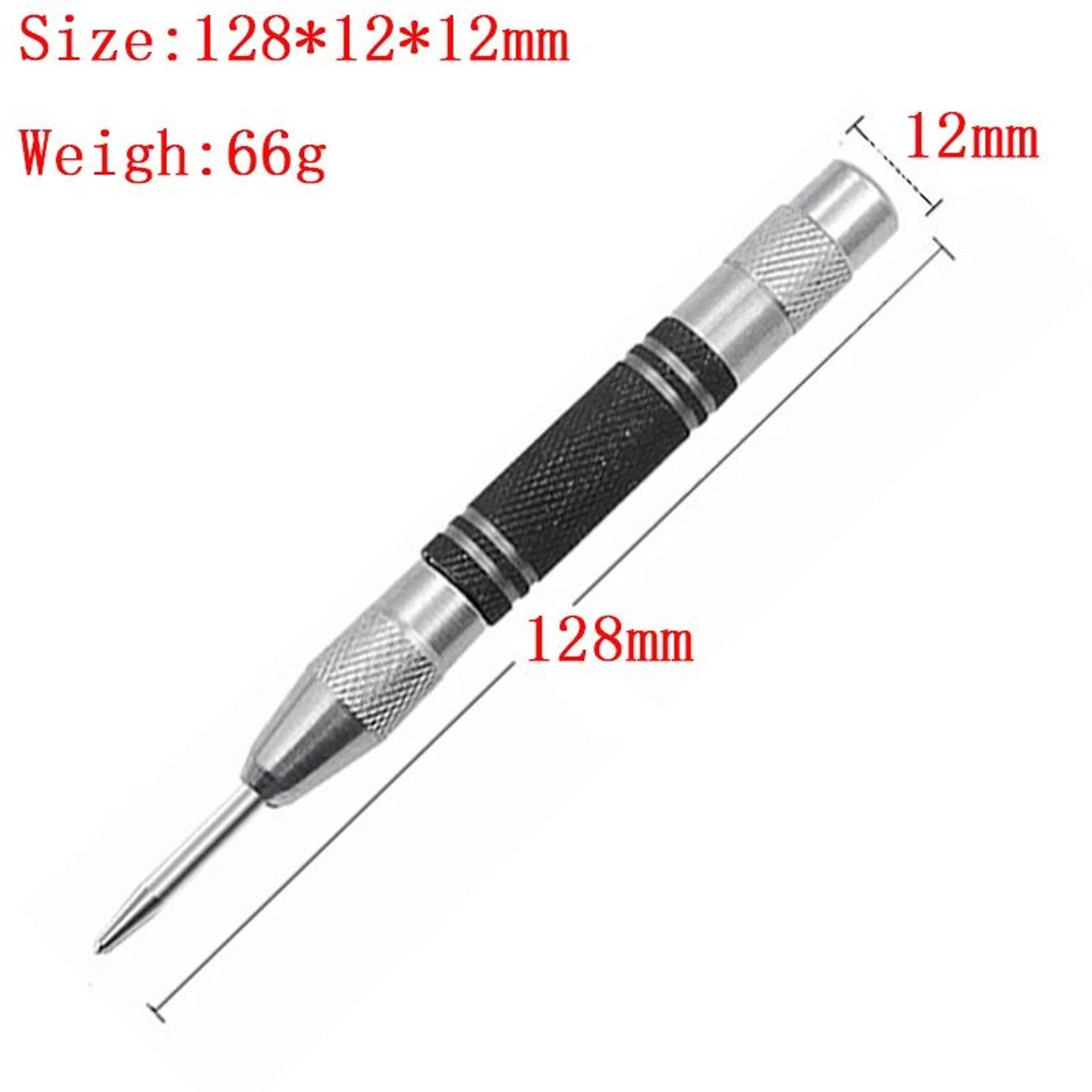 Precision HSS Automatic Center Punch Tool  HeavyDuty SpringLoaded Marking Punch For Metal Wood  Gla 6
