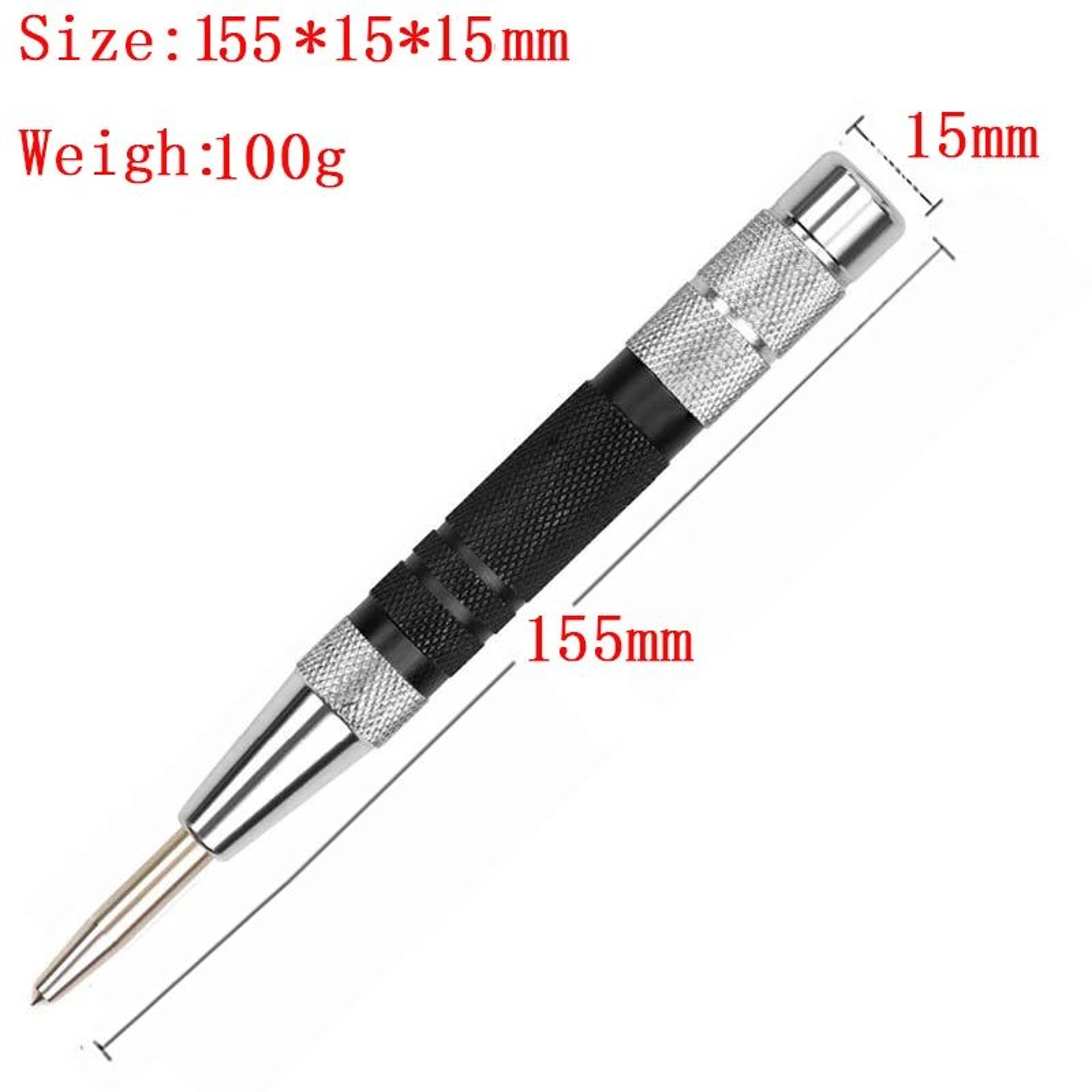 Precision HSS Automatic Center Punch Tool  HeavyDuty SpringLoaded Marking Punch For Metal Wood  Gla 8