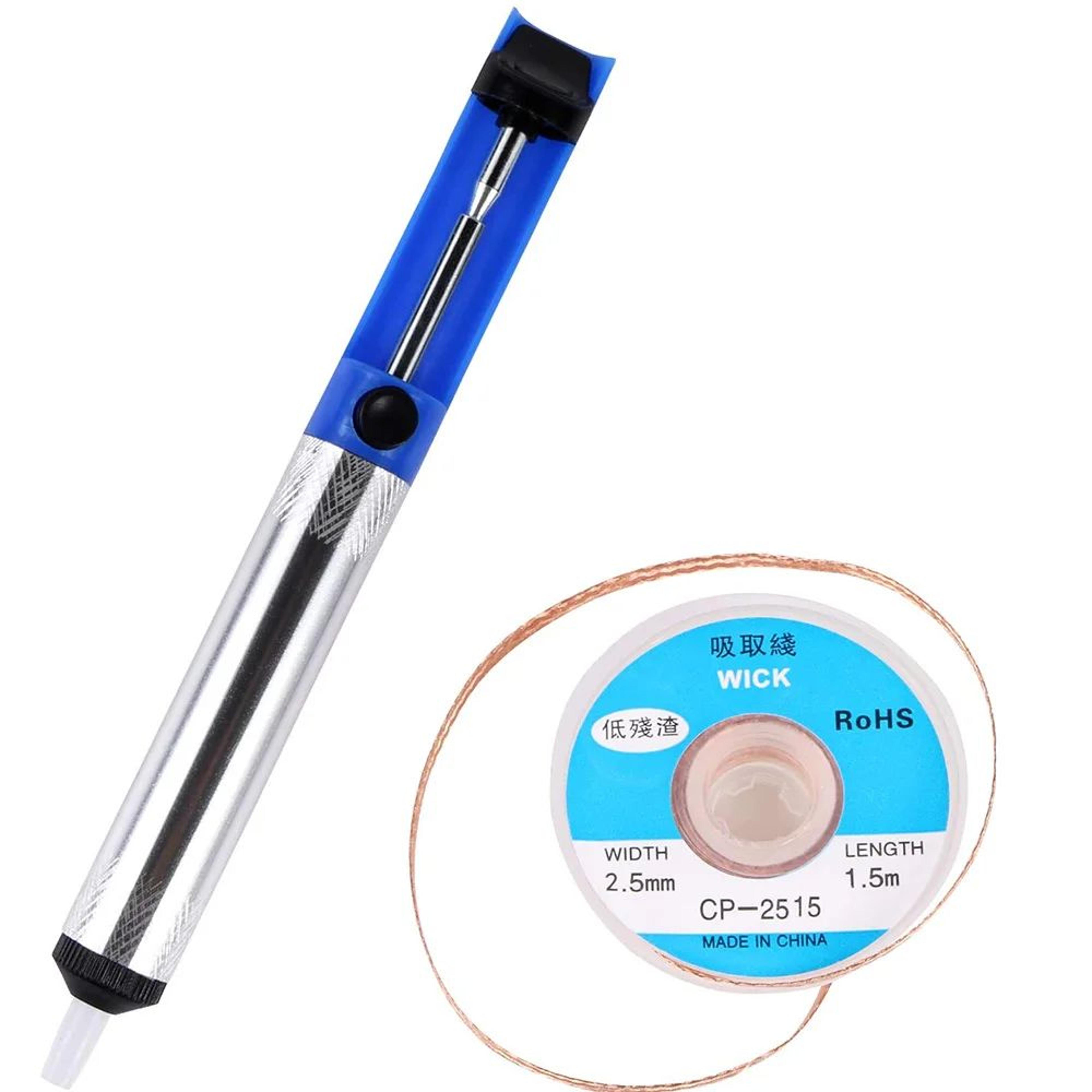 Aluminum Desoldering Pump Tool  Precision Solder Sucker Pen For Clean Solder Removal 1
