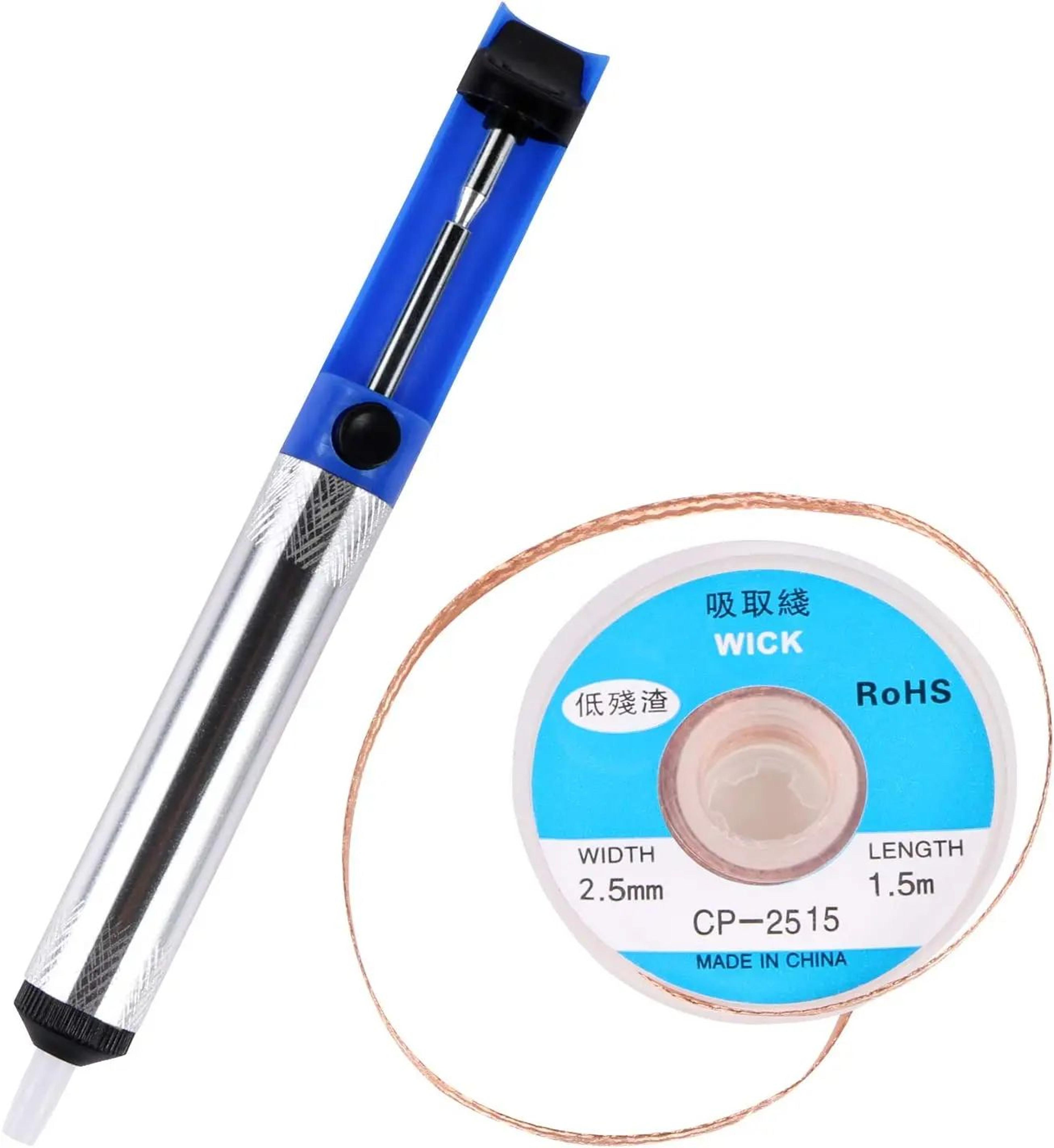 Aluminum Desoldering Pump Tool  Precision Solder Sucker Pen For Clean Solder Removal 6