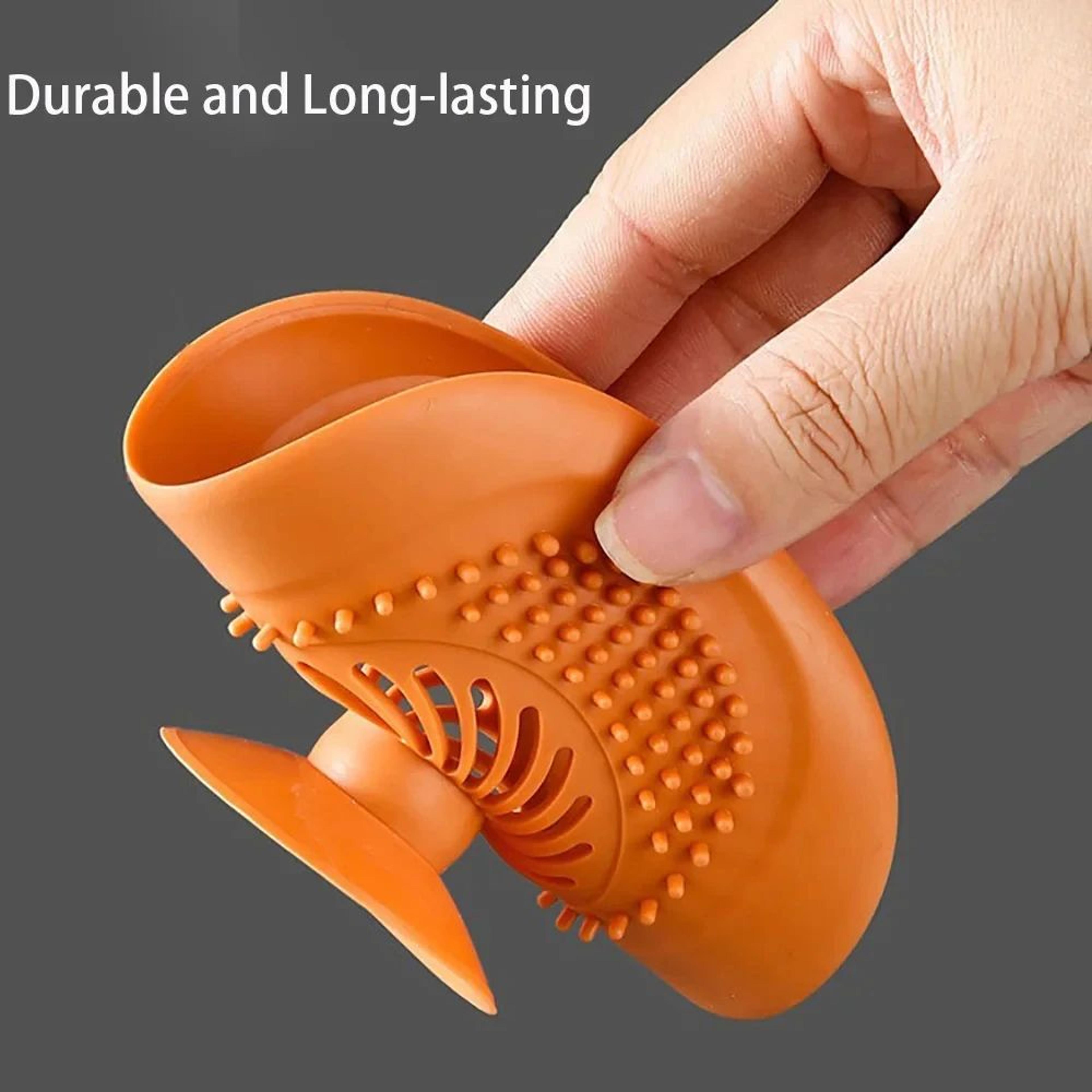 Silicone AntiClog Bathtub Drain Stopper  Flexible Hair Catcher Strainer For Shower  Sink 5