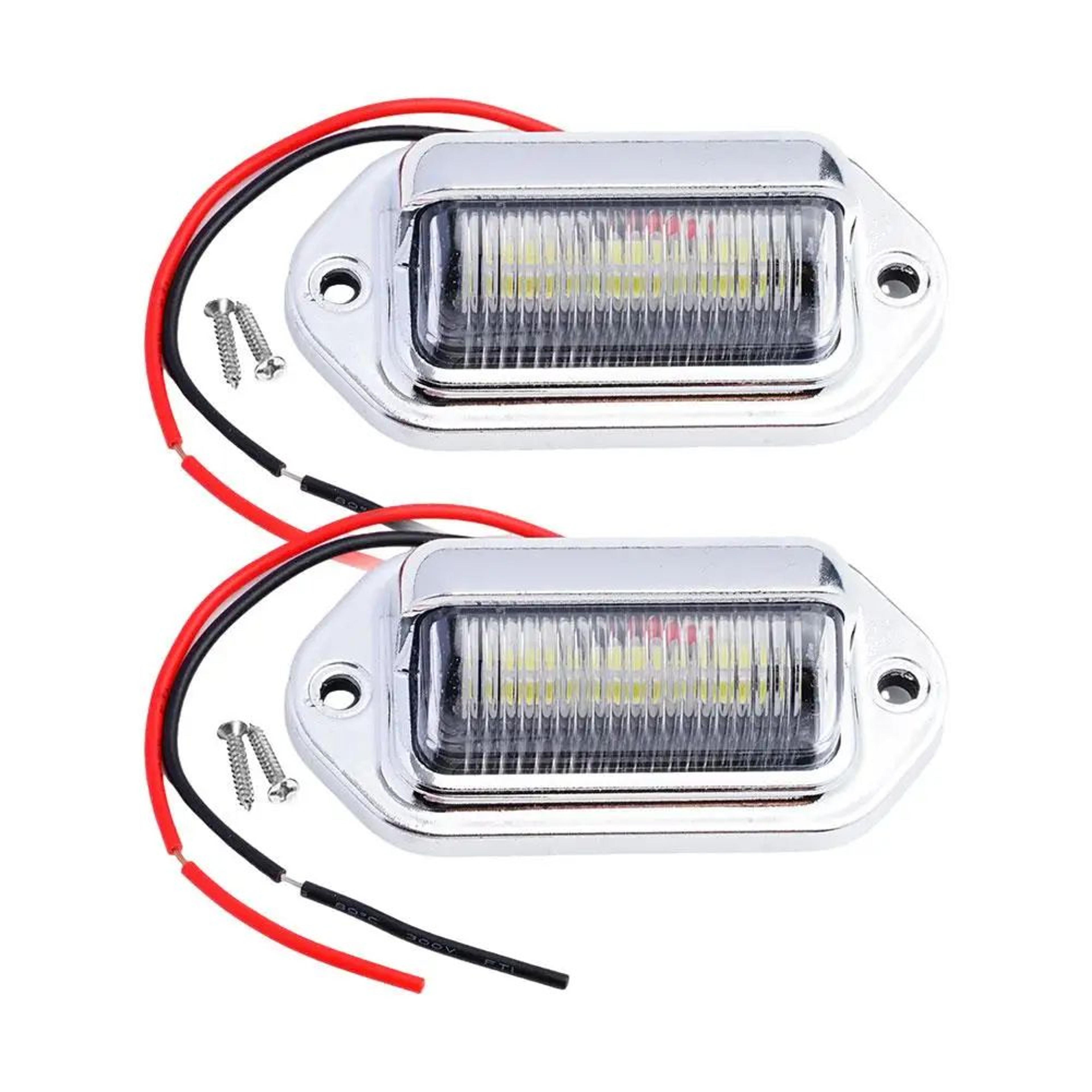 UltraBright LED License Plate Light Set 2PCS  Durable Car License Plate Light For SUV Truck  Traile 4