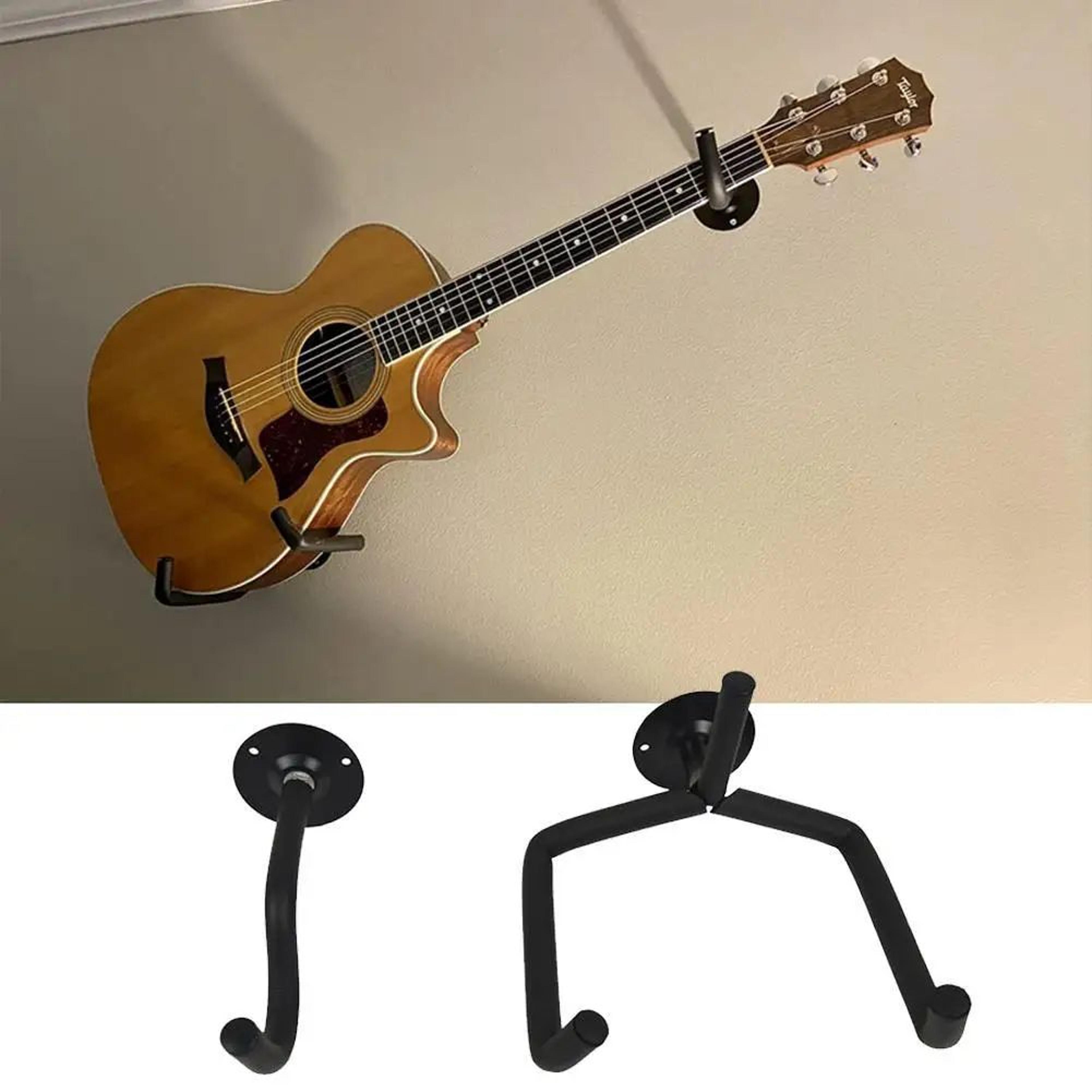 HeavyDuty Guitar Wall Mount  Horizontal Metal Guitar Hanger For Acoustic Bass  String Instruments 0
