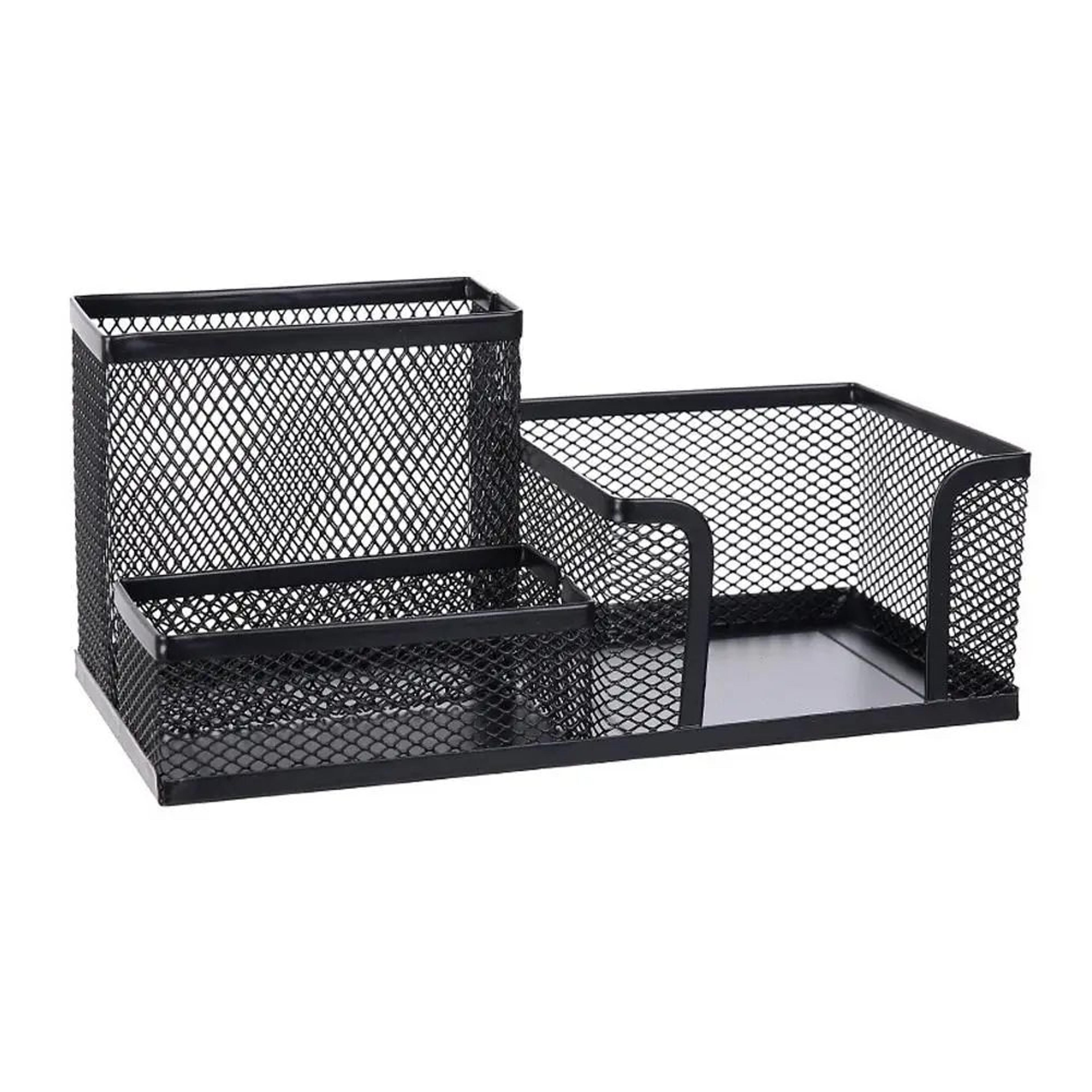 Modern Iron Metal Pen Holder  MultiCompartment Desk Organizer For Clean Stylish Workspaces 5