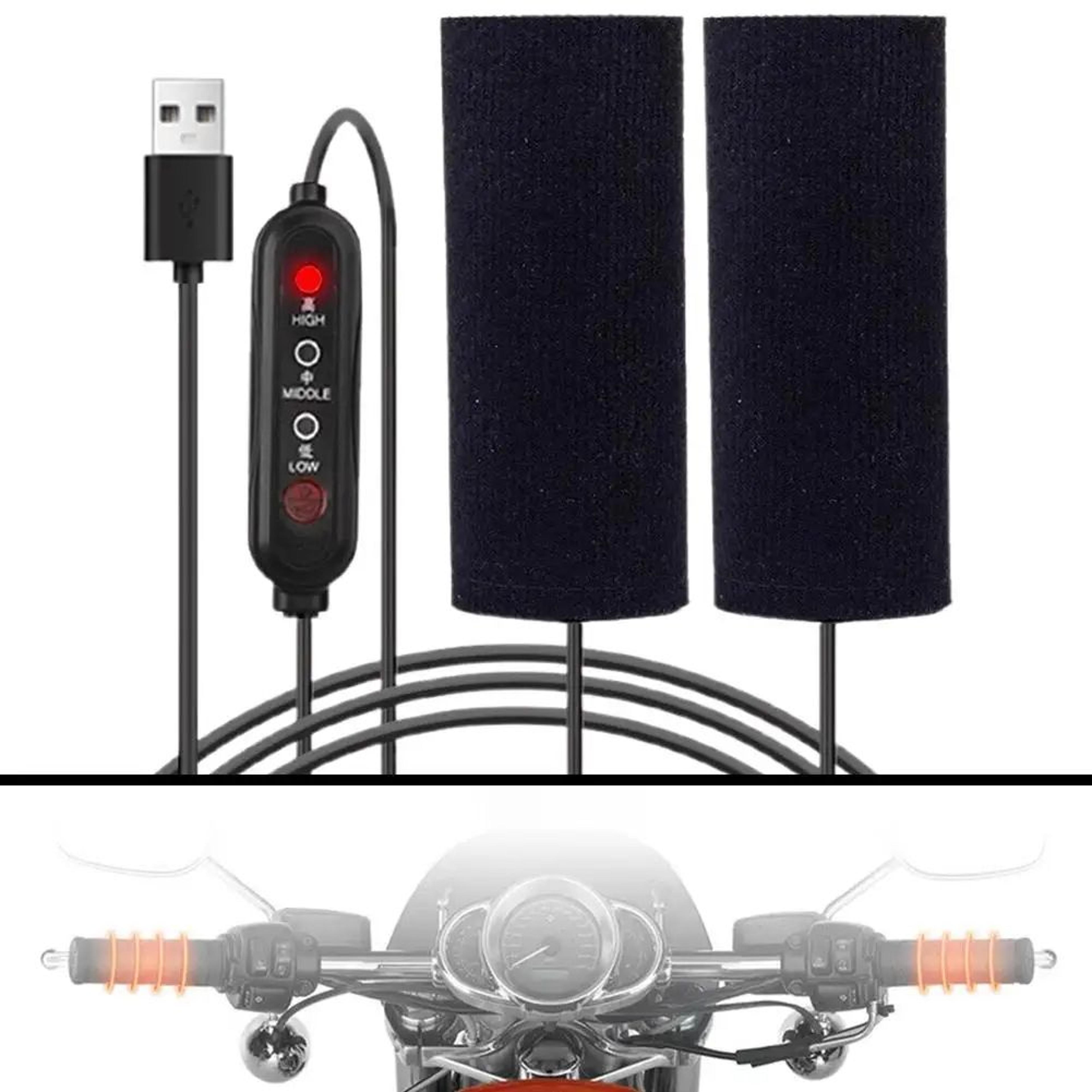 WarmRide Heated Motorcycle Handle Grips  USB Electric Handlebar Warmers For ColdWeather Riding 3