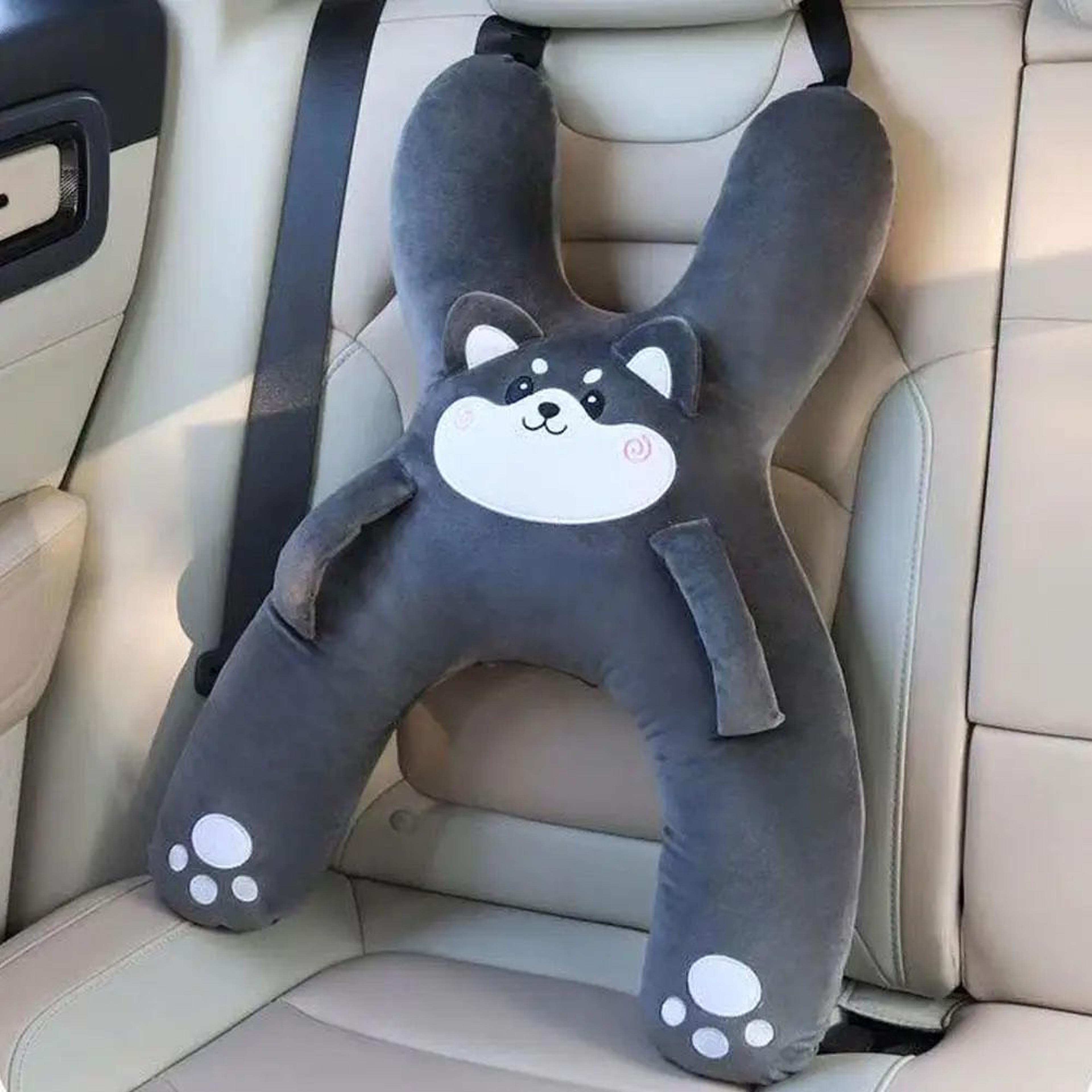 SnuggleRide Kids Car Neck Pillow  Cute Child Car Seat Headrest With Gentle Neck Support 3