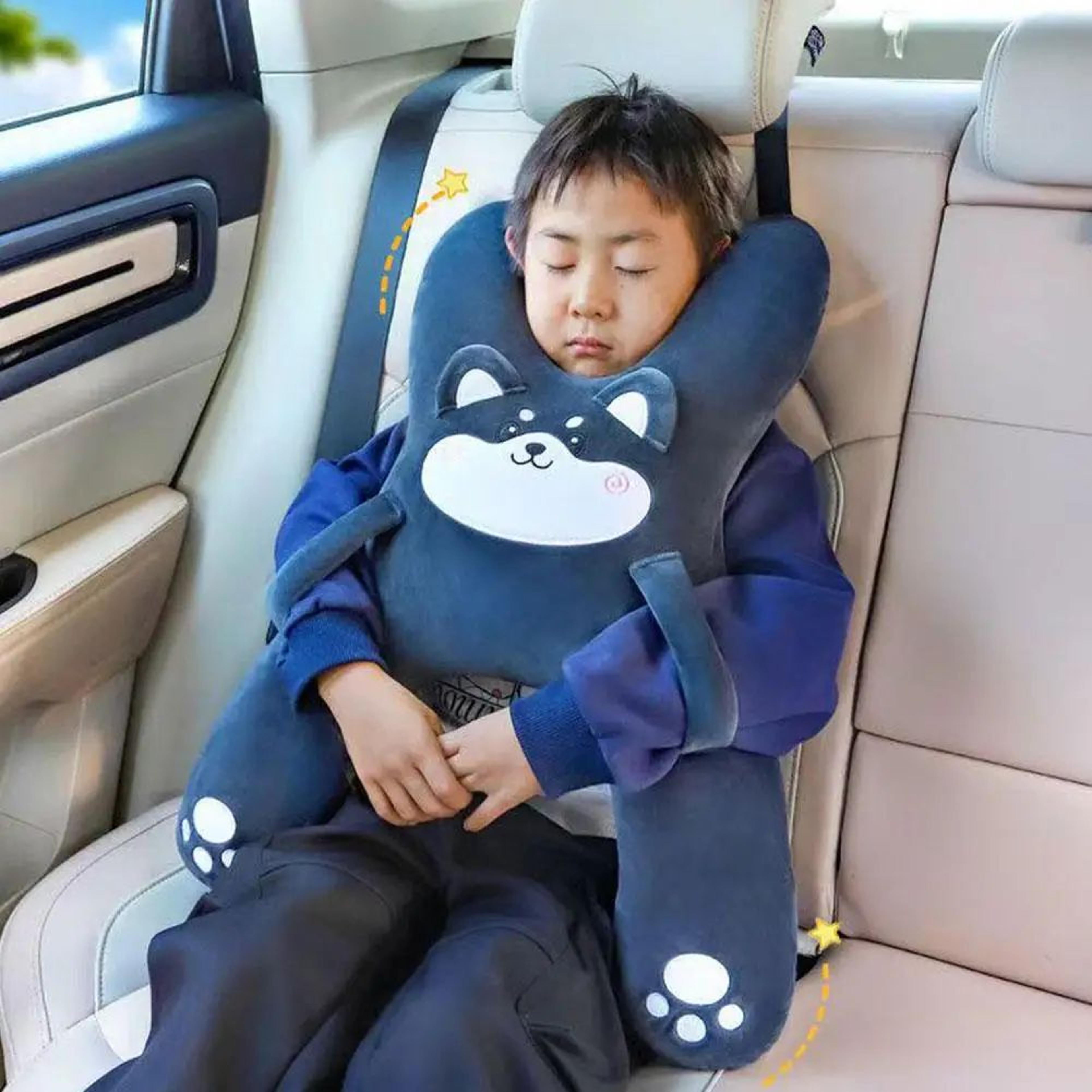 SnuggleRide Kids Car Neck Pillow  Cute Child Car Seat Headrest With Gentle Neck Support 4